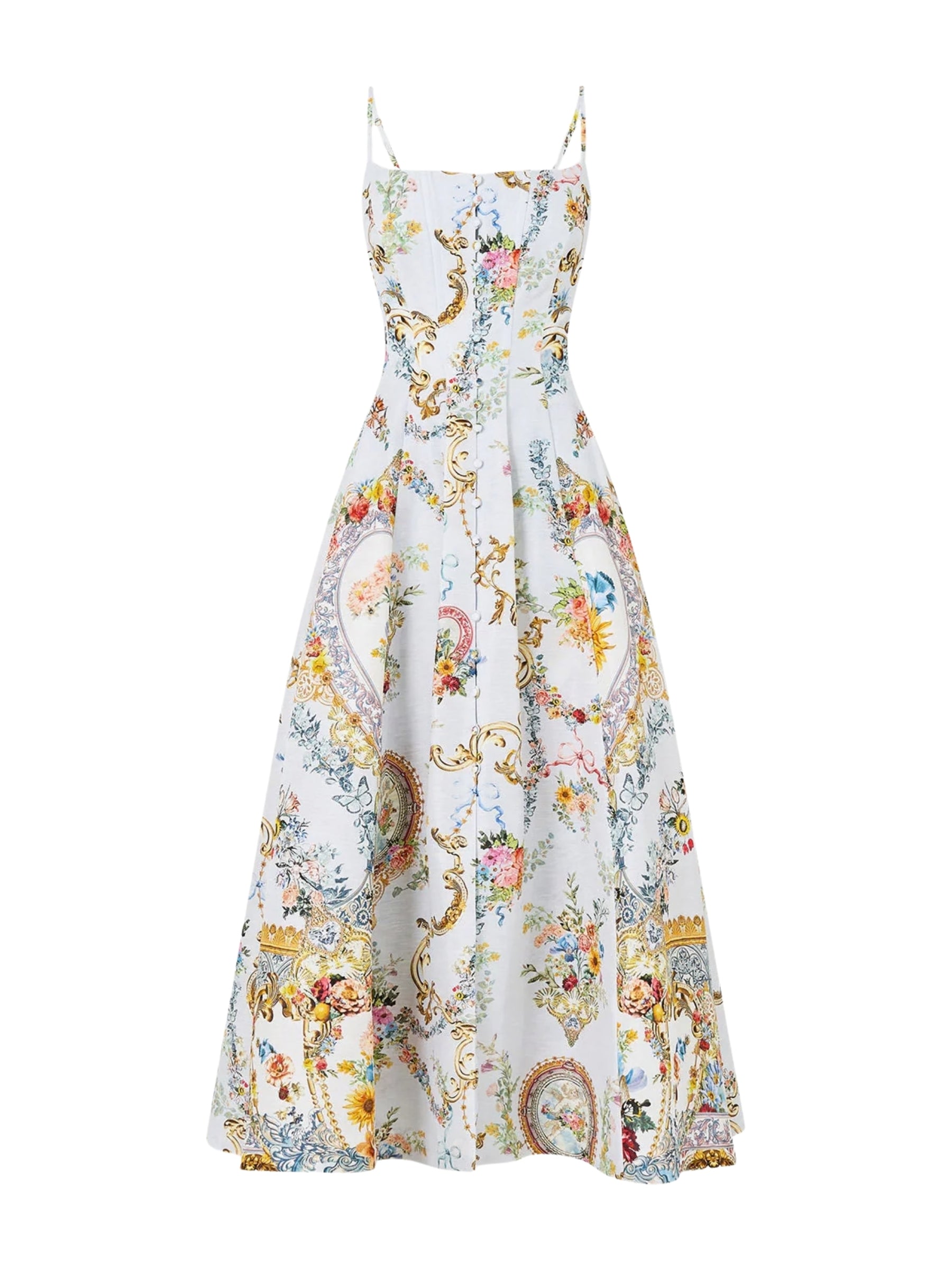 Corset Dress w/ Long Flared Skirt - Seville Sweetheart