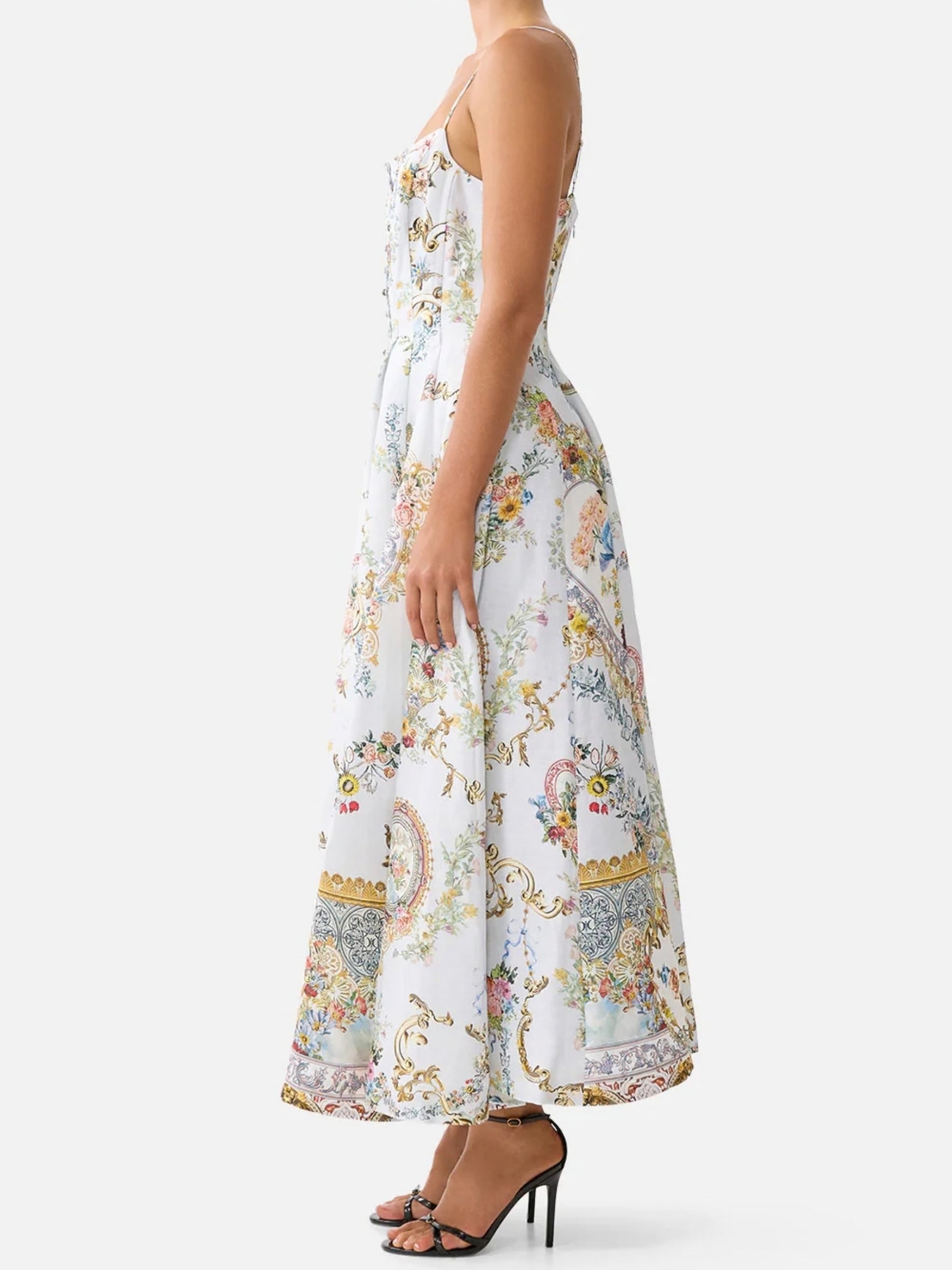 Corset Dress w/ Long Flared Skirt - Seville Sweetheart