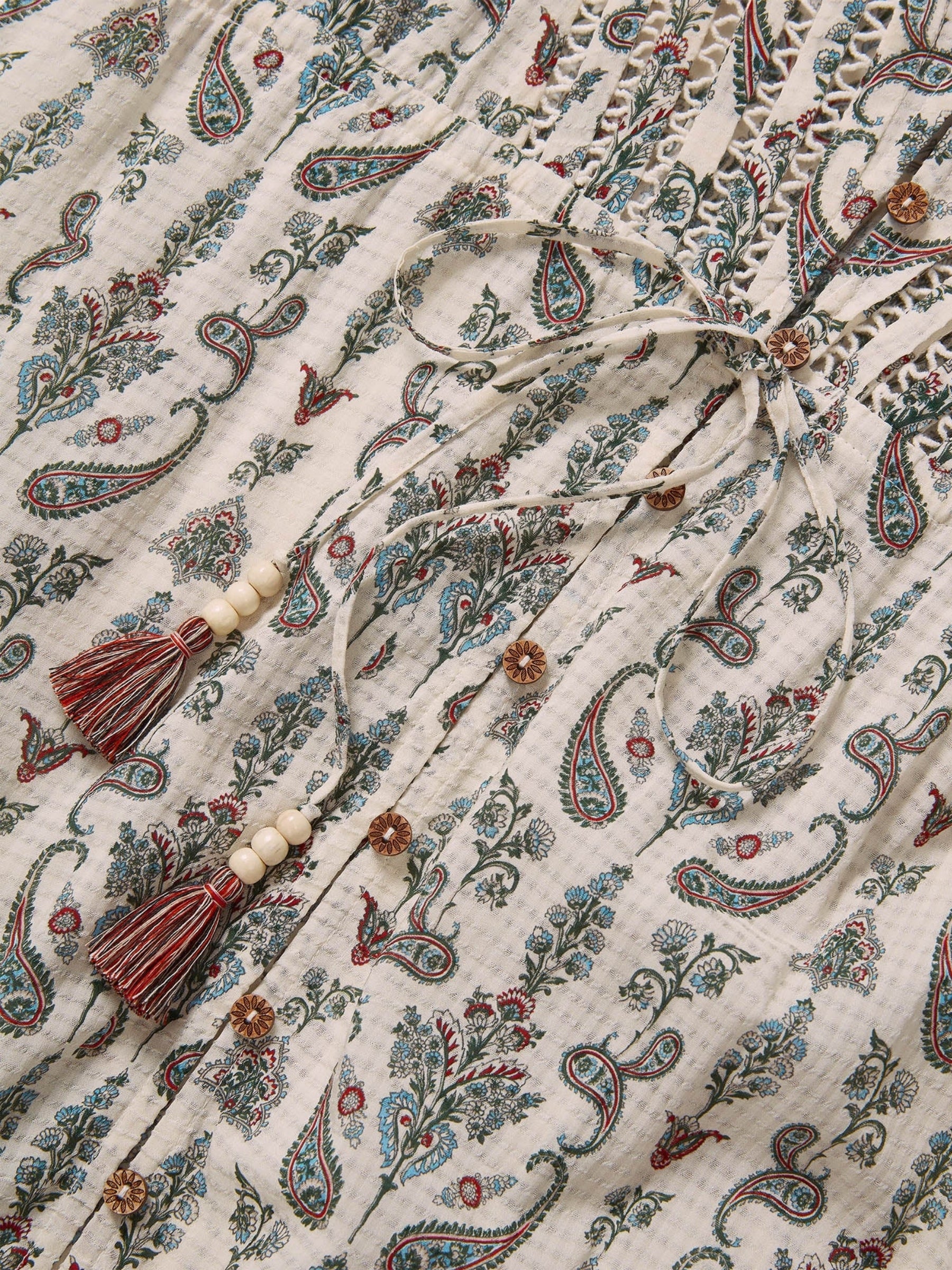 Vani Dress - Ecru Multi