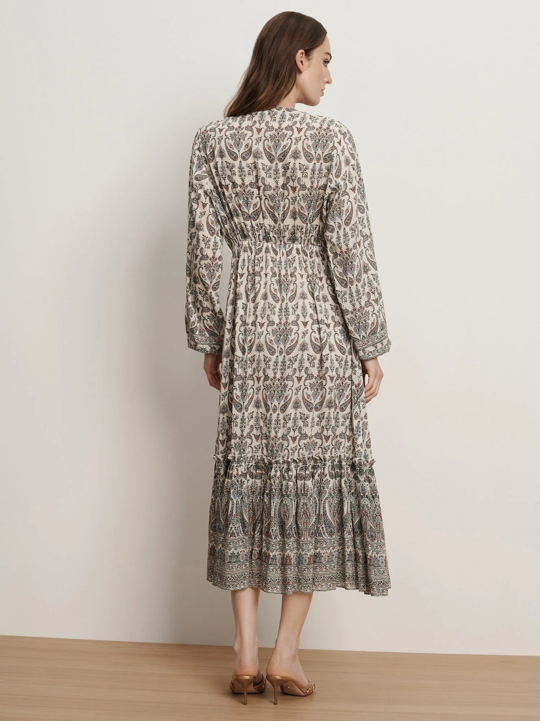 Vani Dress - Ecru Multi