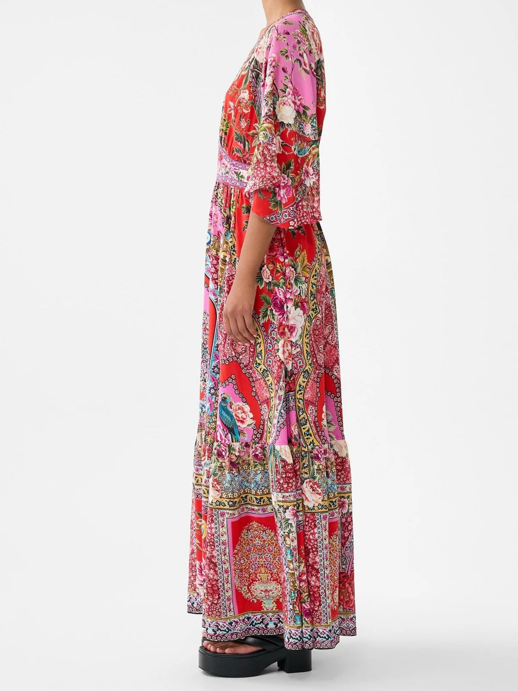 Waisted Dress w/ Hem Ruffle - Heirloom Empire