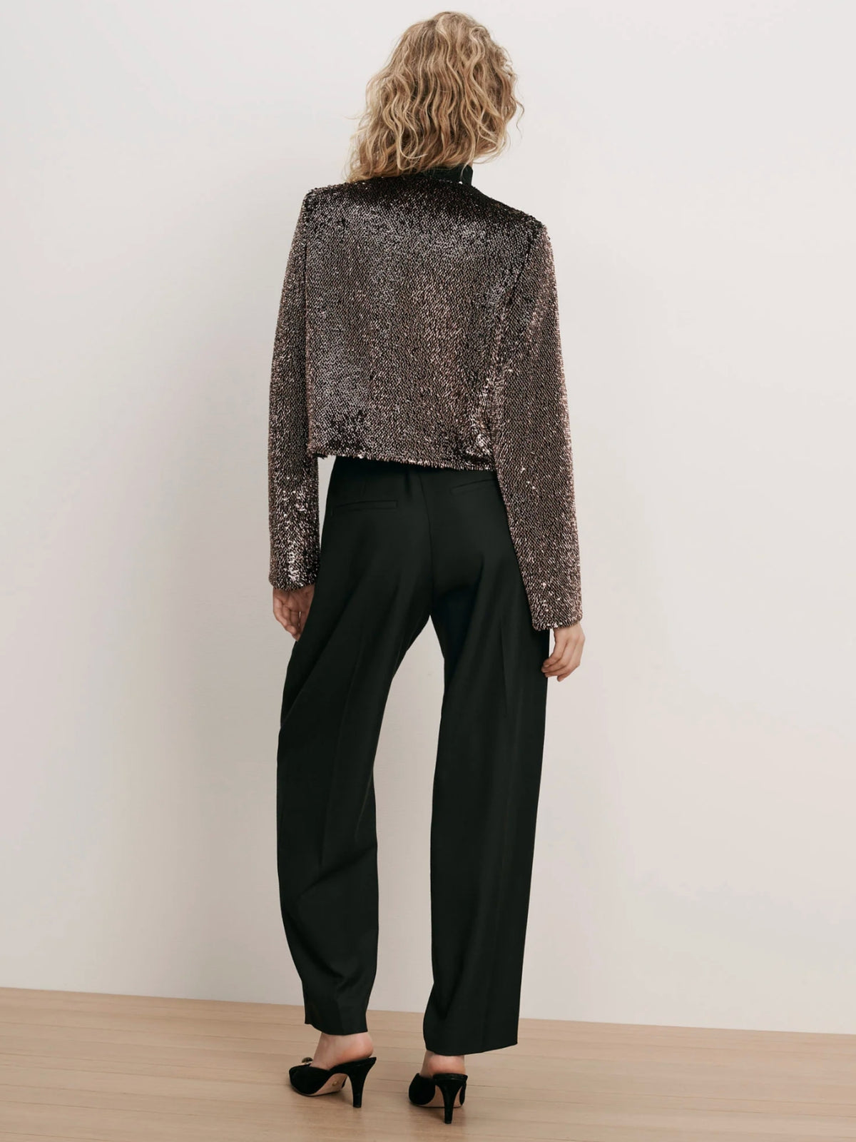 Bancroff Sequin Jacket - Copper Metallic