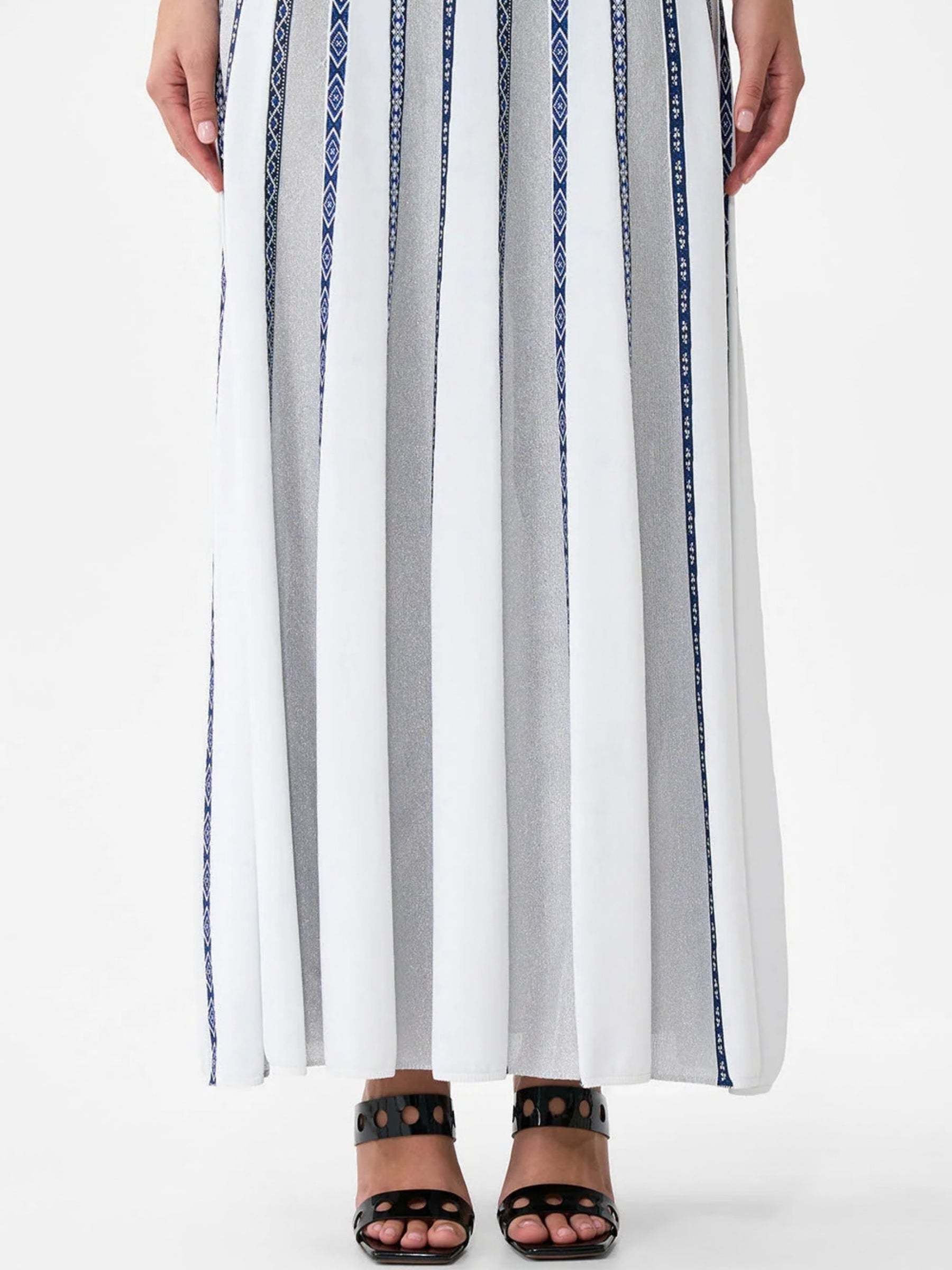 Halter Neck Knit Dress - A Tiled Wonderland