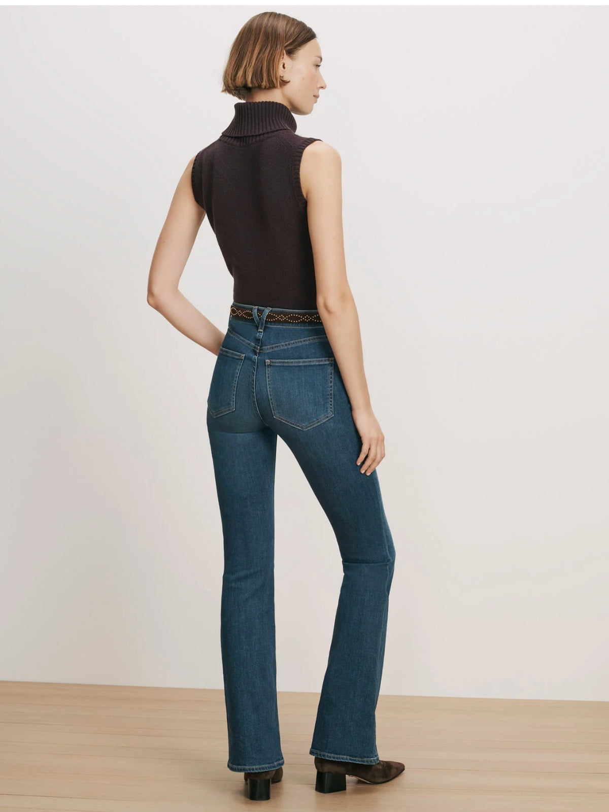 Mazzy Cashmere Sleeveless Sweater - Eggplant