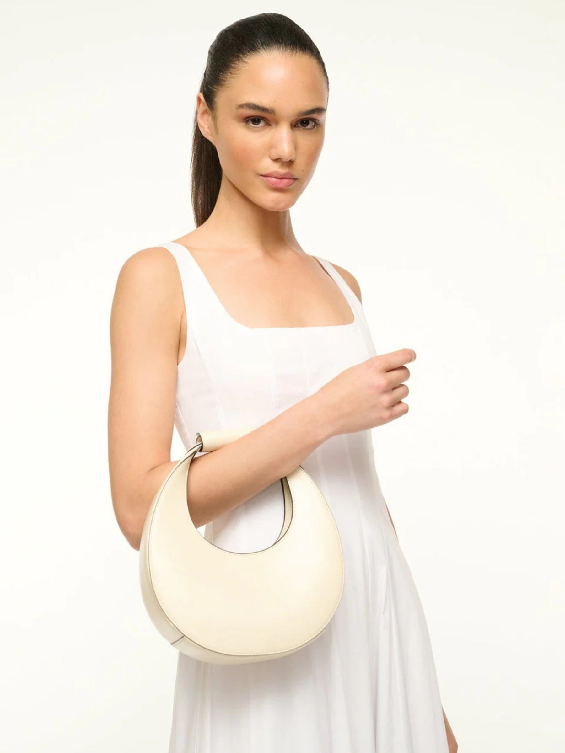 Mini Moon Bag - Cream