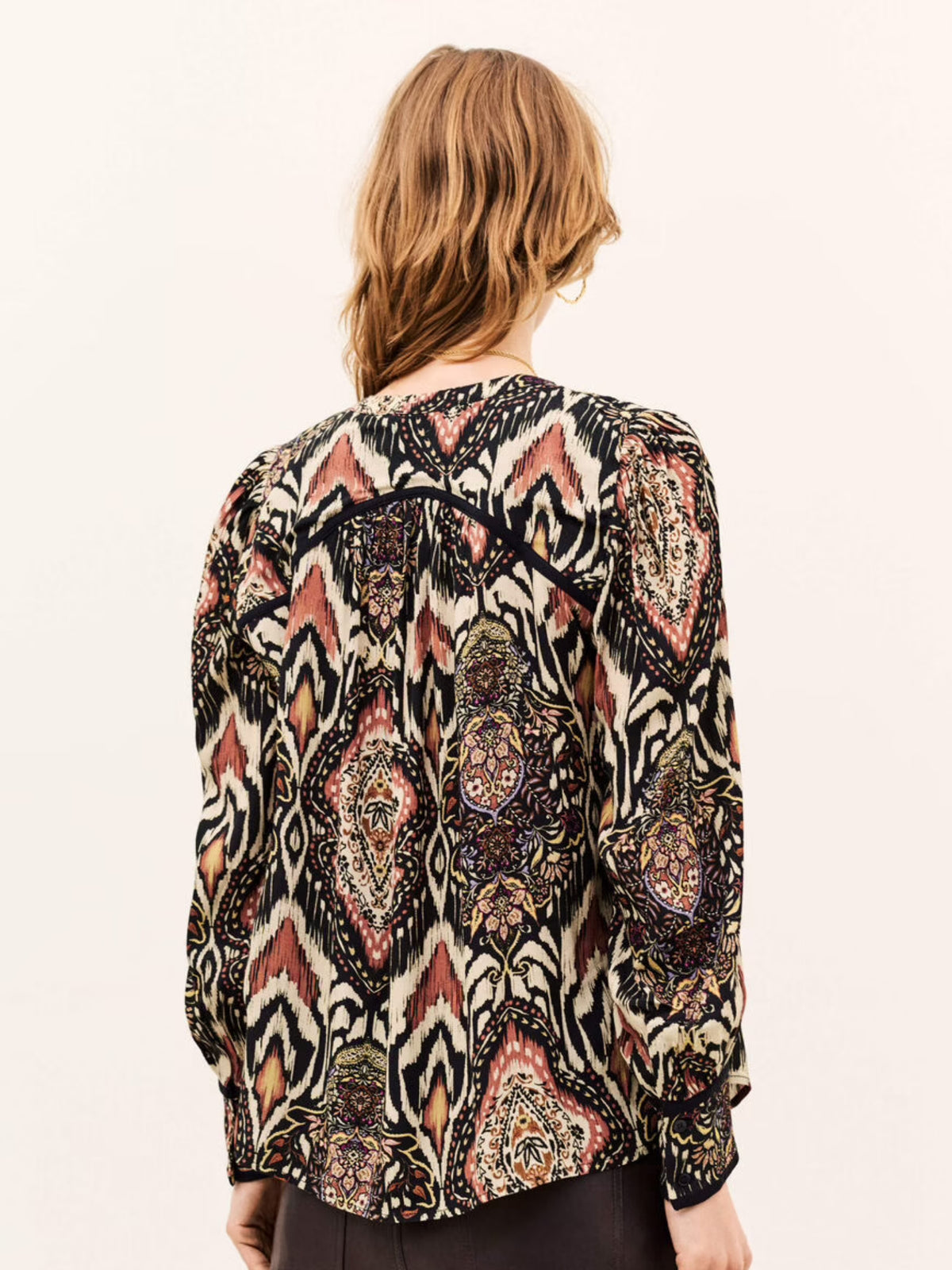 Zolie Patterned Shirt - Noir