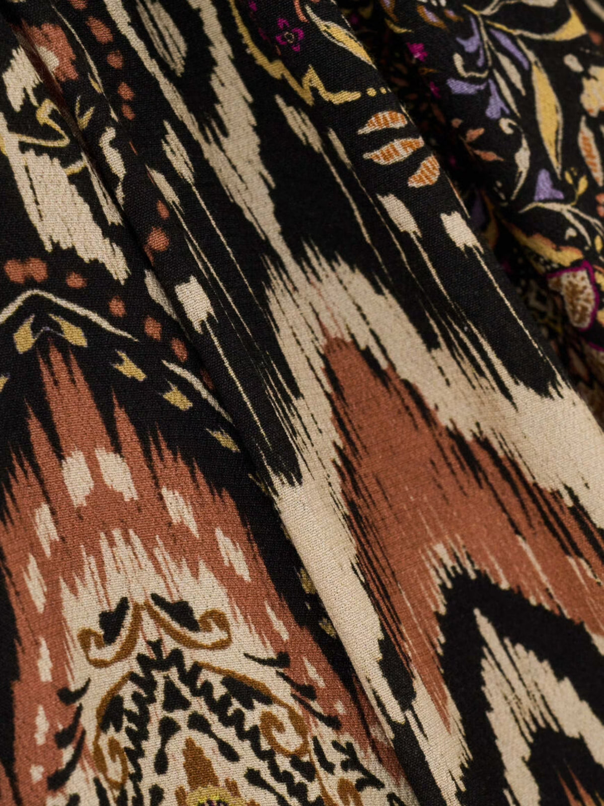 Zolie Patterned Shirt - Noir
