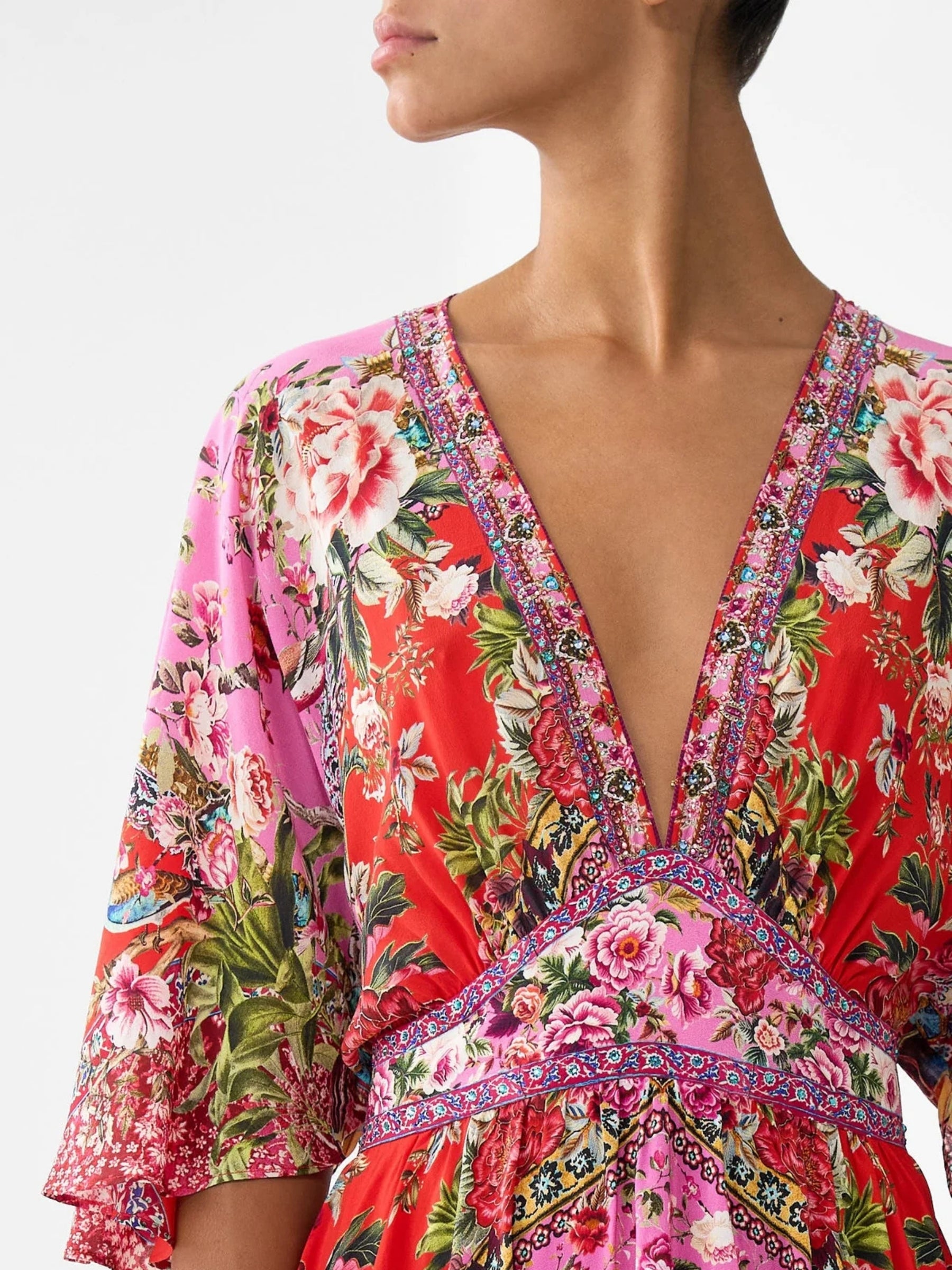 Waisted Dress w/ Hem Ruffle - Heirloom Empire