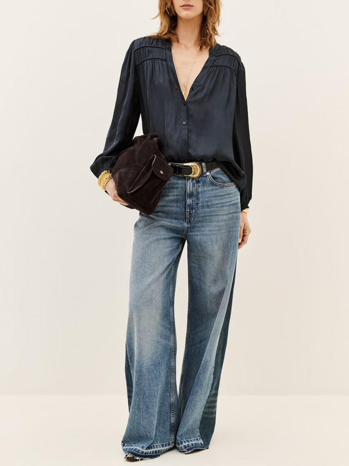 Cessia Loose Fitting Shirt - Blue