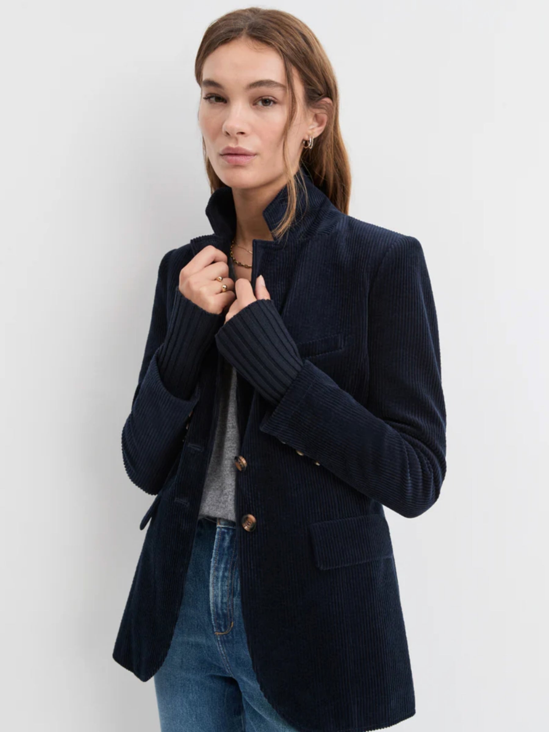 The Cord City Blazer - Navy