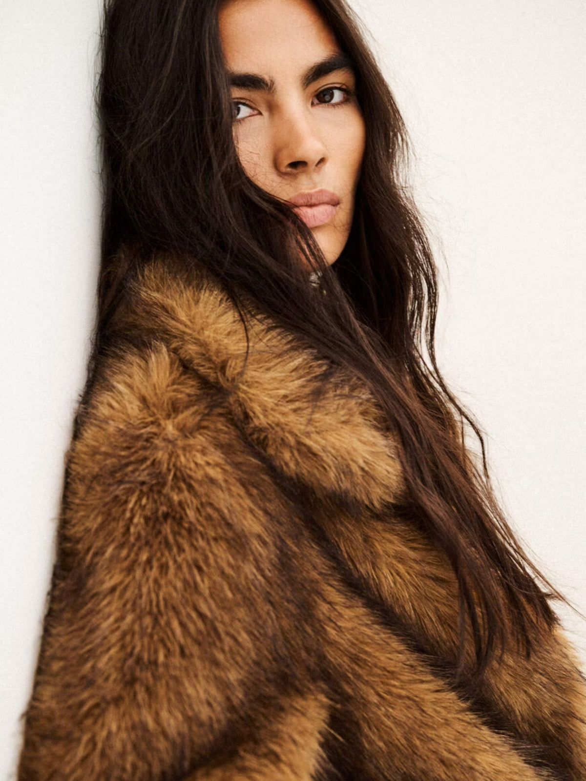 Lendy Cropped Coat - Brown