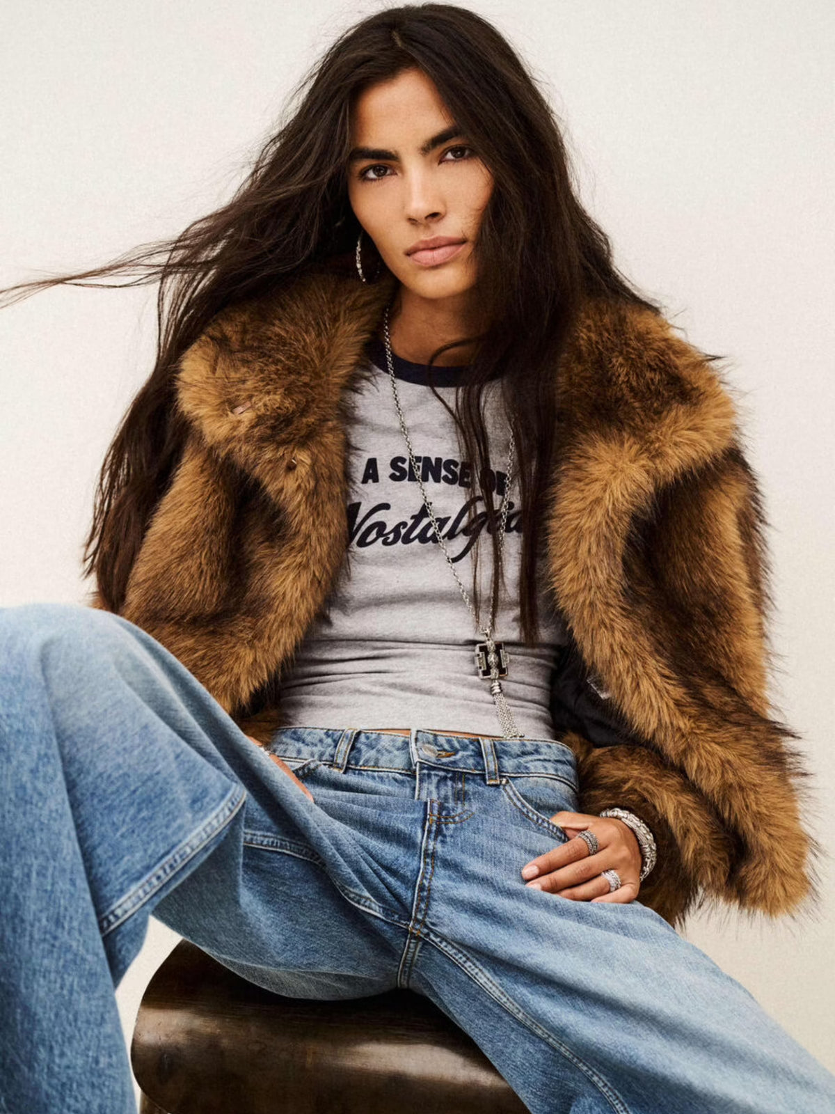Lendy Cropped Coat - Brown