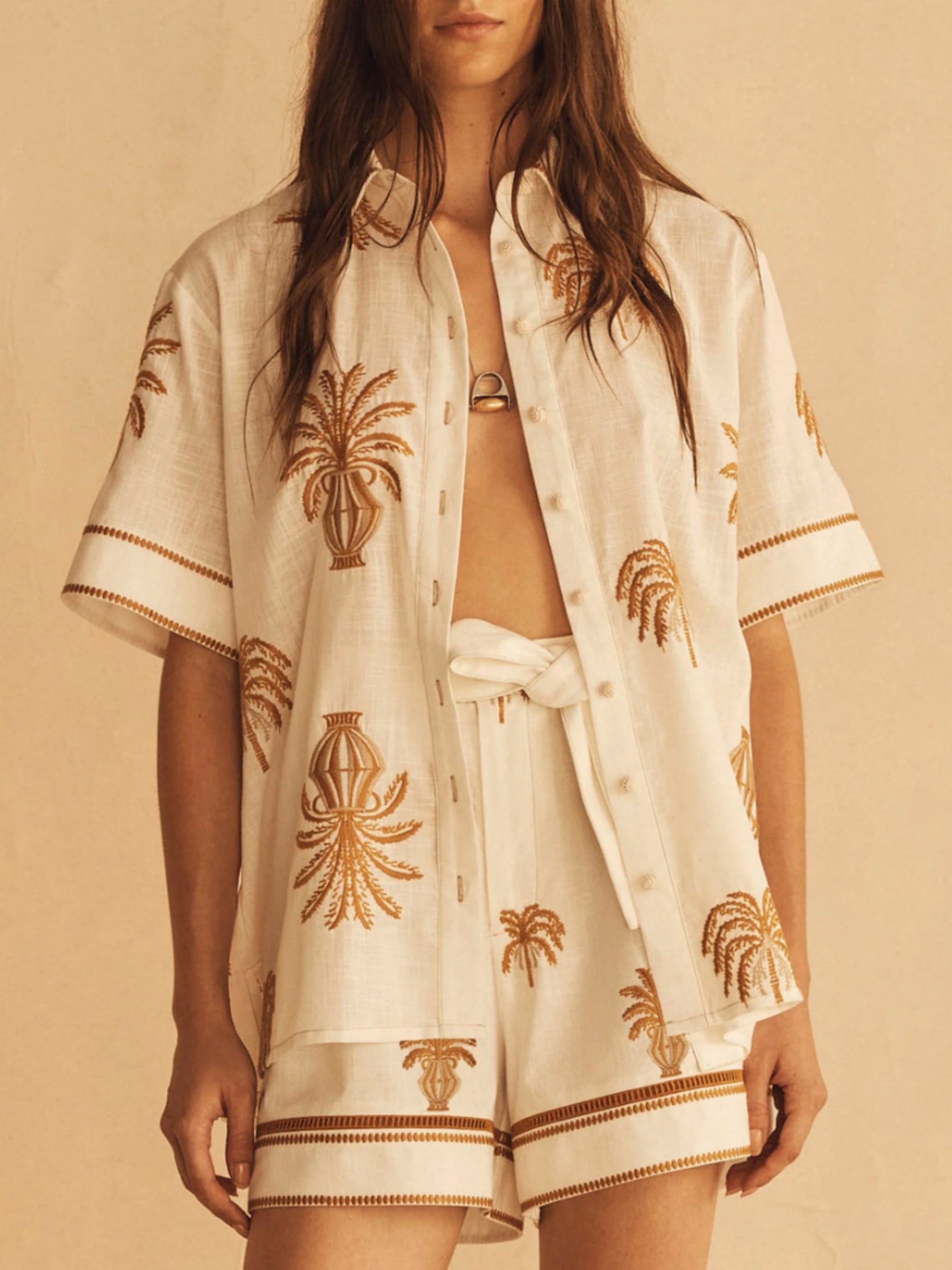 Dalla Palma Embroidered Resort Short