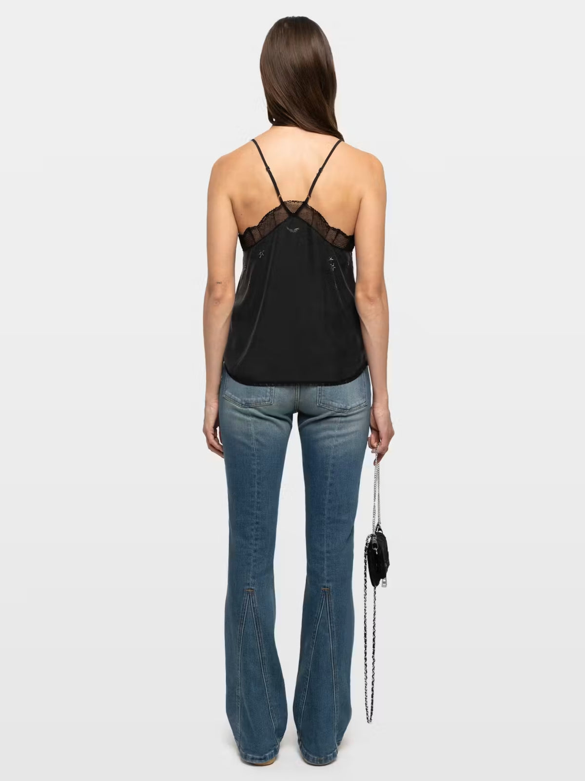 Christy Silk Camisole - Black Stone