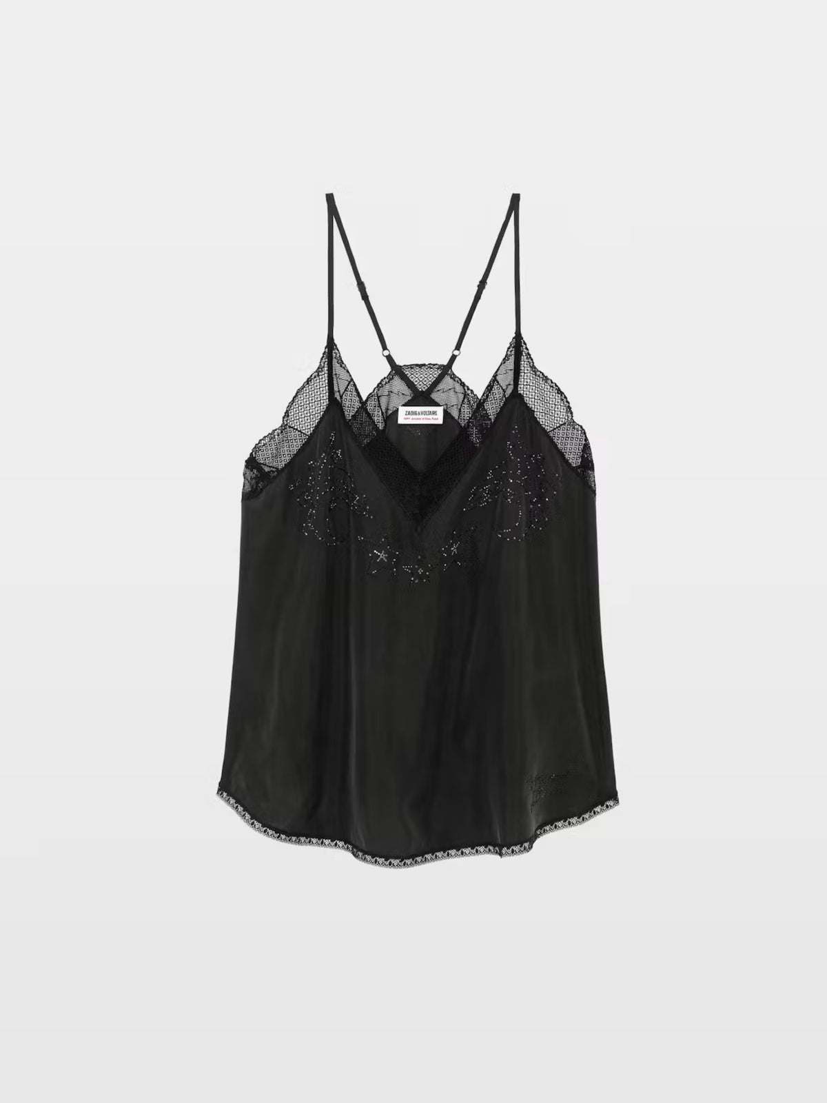 Christy Silk Camisole - Black Stone