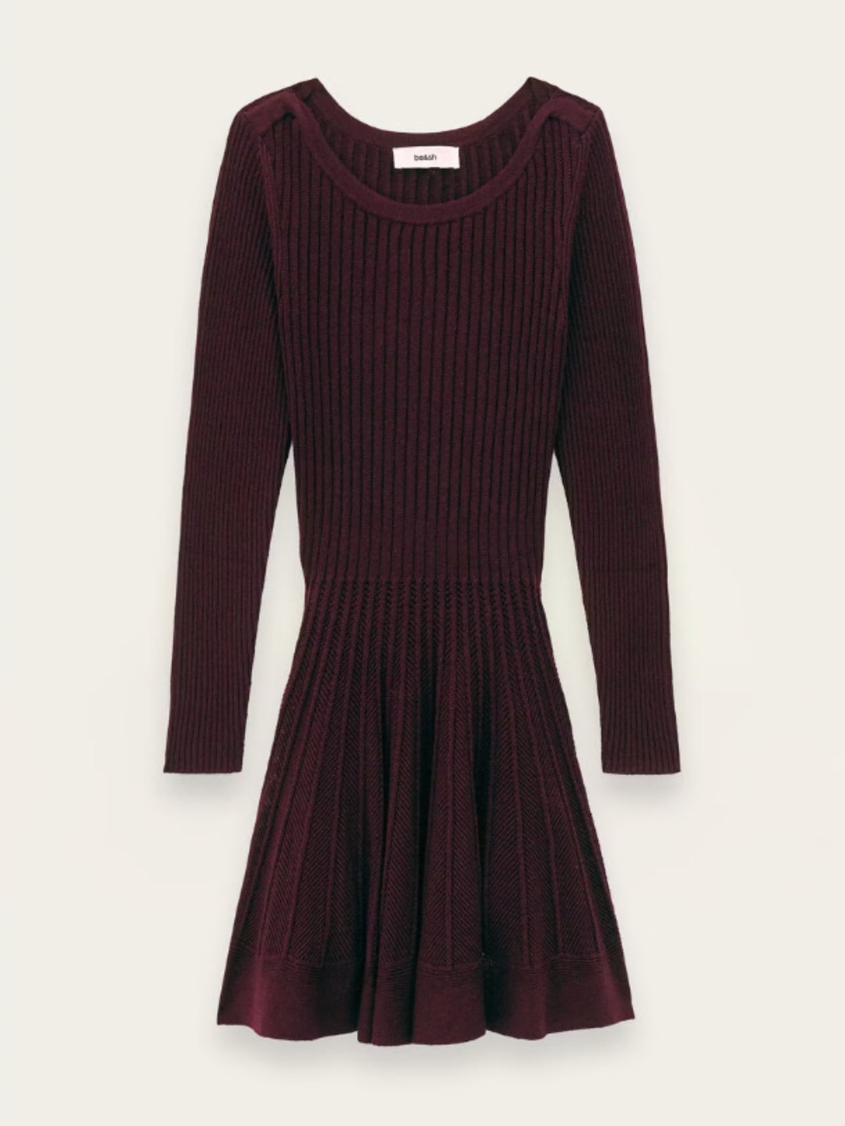 Paola Knit Dress - Aubergine