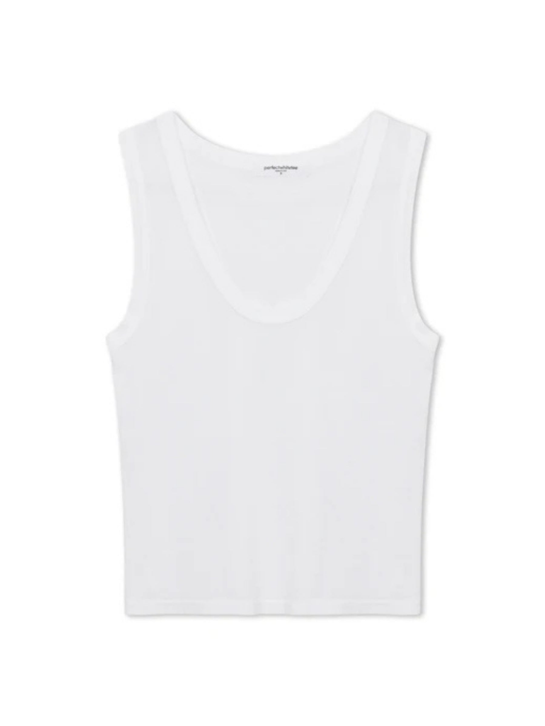 Khara Scoop Neck Tank - White