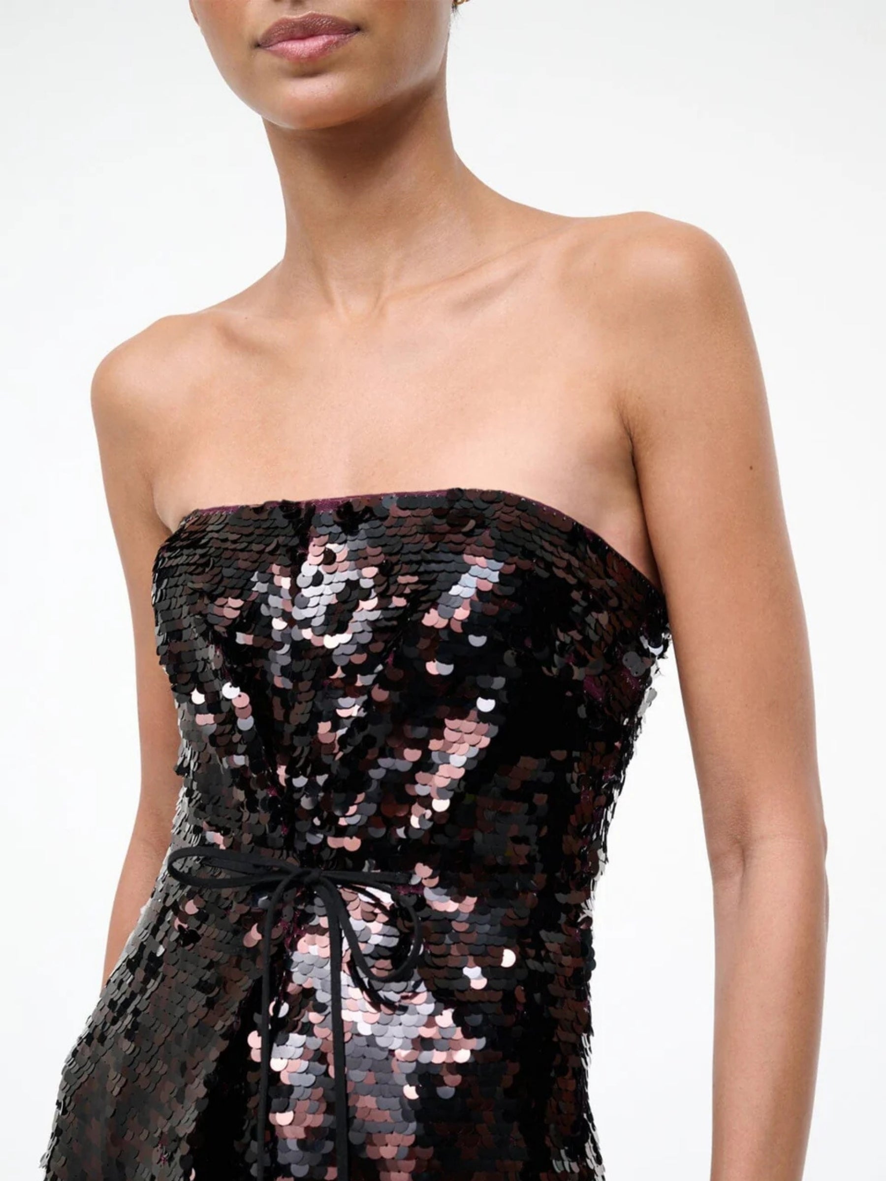 Cece Dress - Espresso/Black