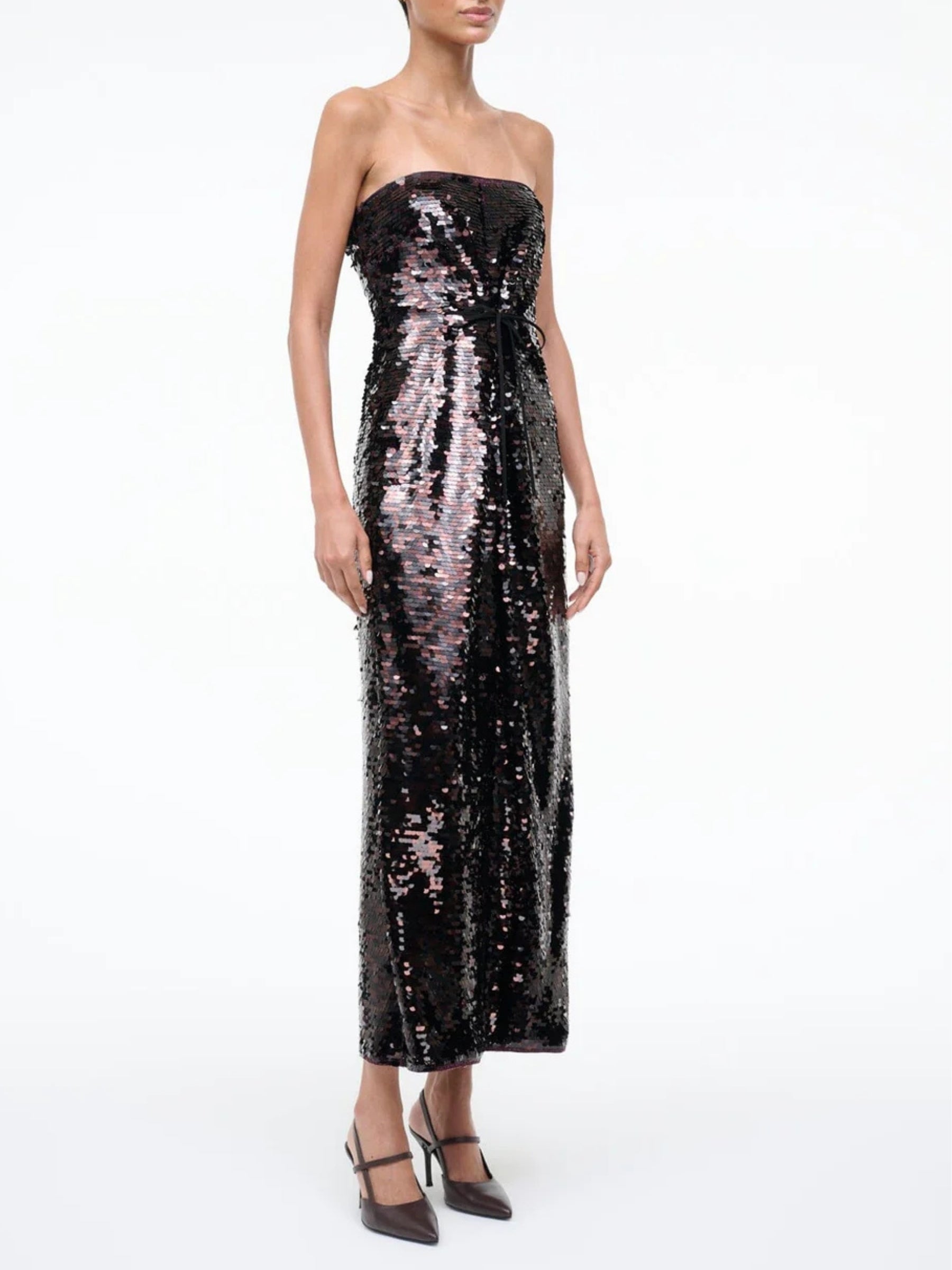 Cece Dress - Espresso/Black