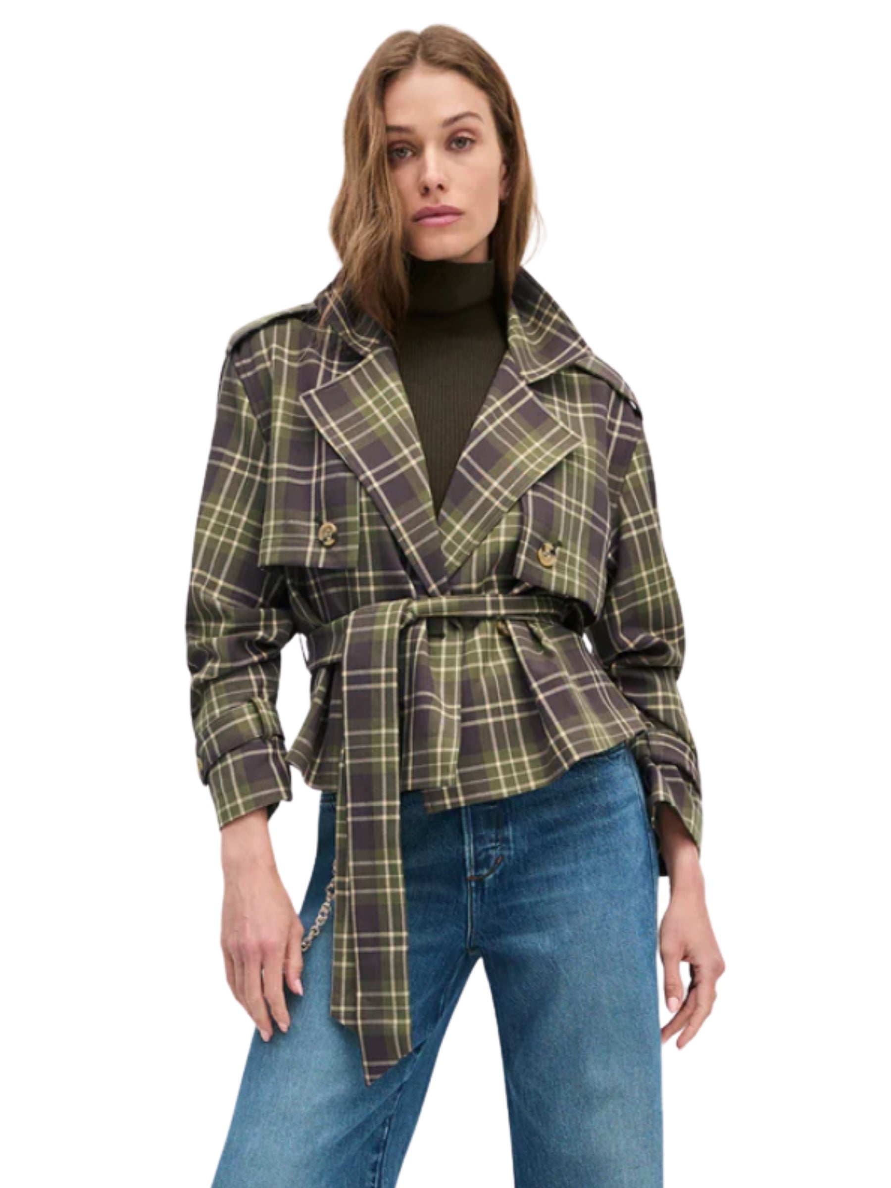 The Cropped Charles Trench - Countryside Plaid