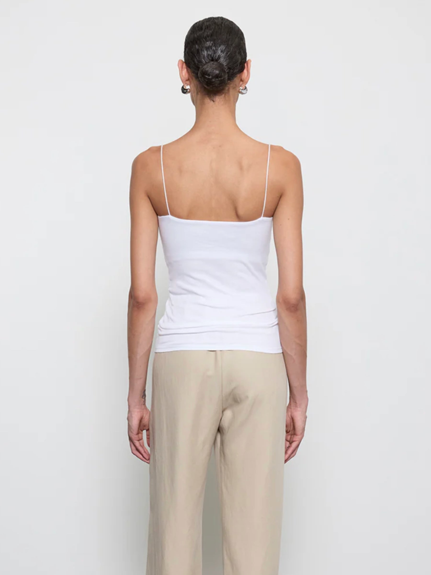 Essential Strappy Tank - White