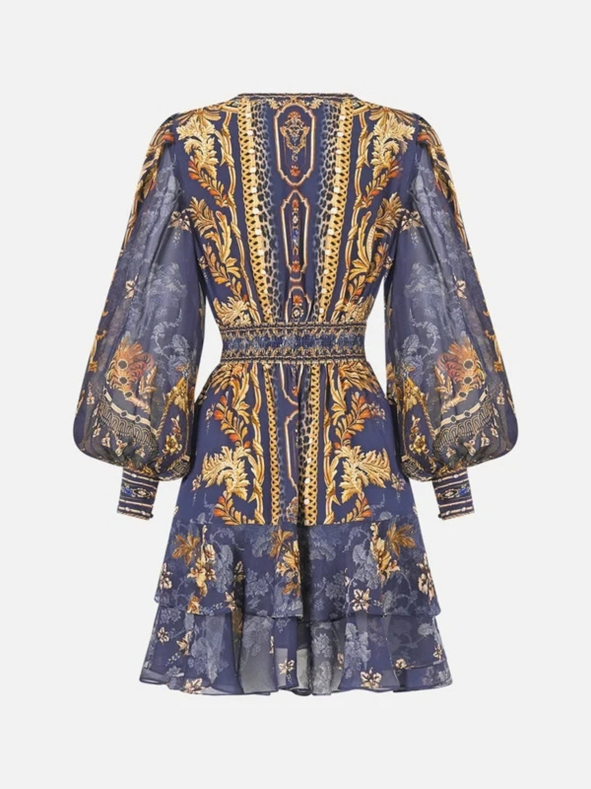 Button front Frill Dress - Cloaked in Baroque
