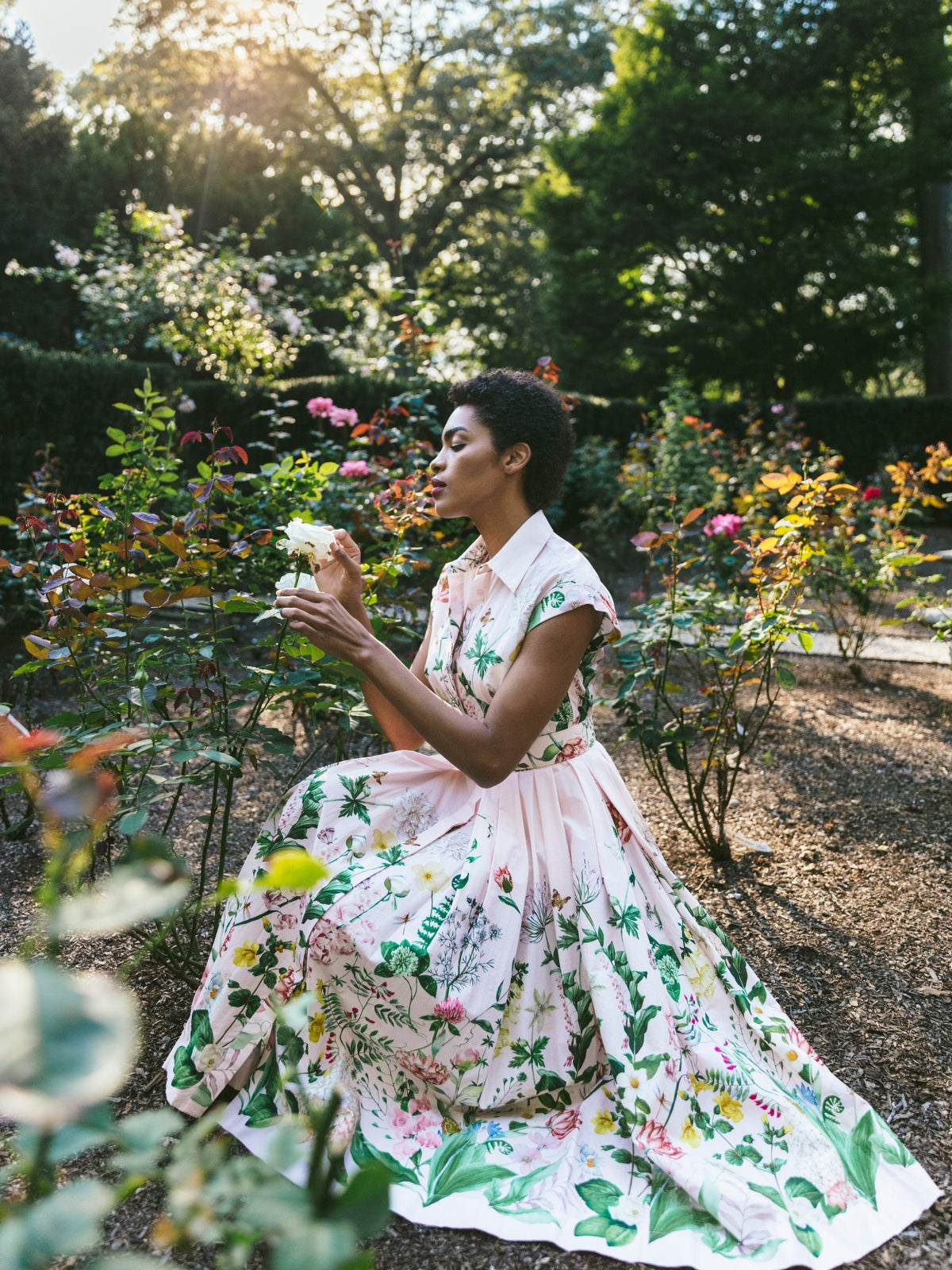Octavia Dress - Bloomsfield Pink by Cara Cara — view 1