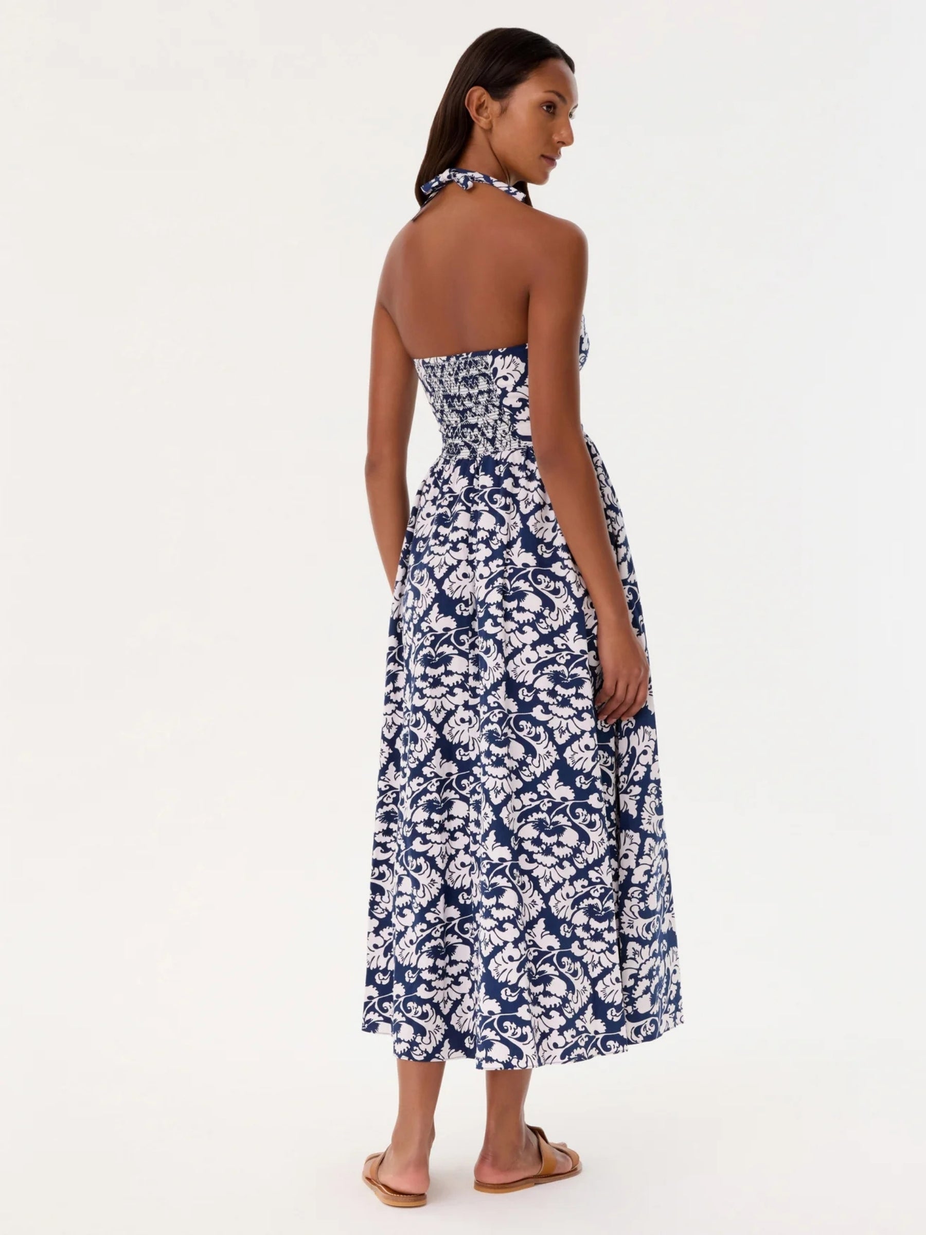 Johanna Dress - Lotus Flower Print