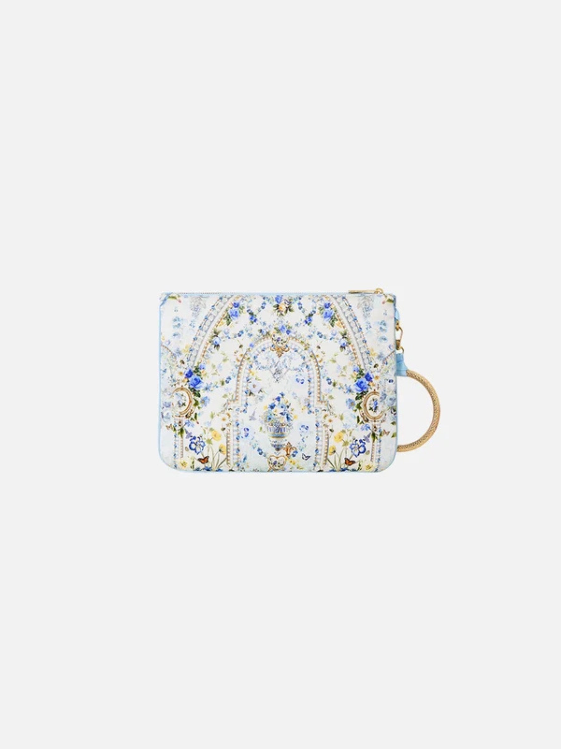 Ring Scarf Clutch - Dandelion Skies