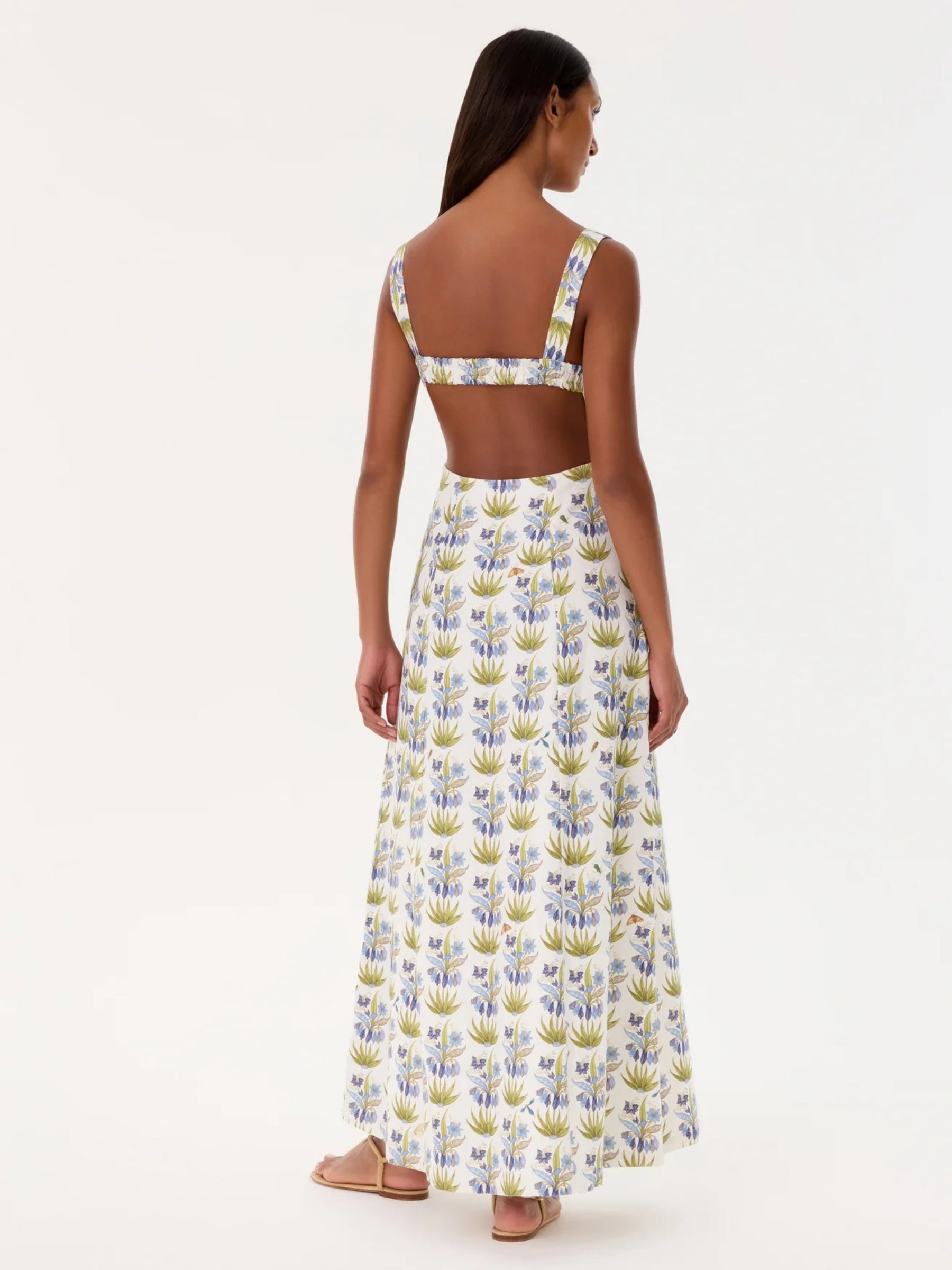 Azzurra Dress Celestine Flower - Blue