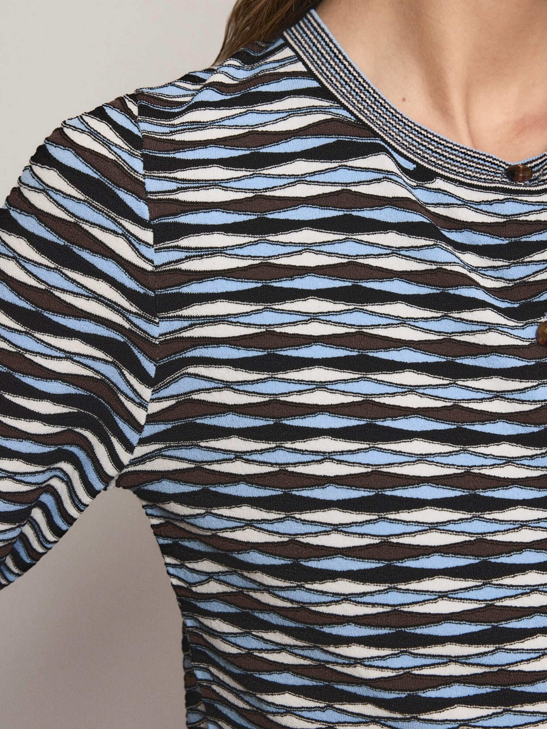 Cambria Knit Cardigan - Blue Jay Multi