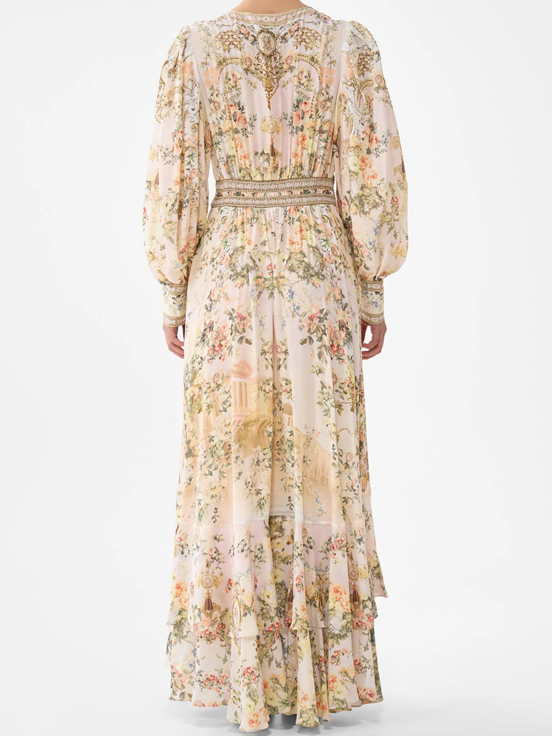 Long Button Front Dress - Twilight in Istanbul