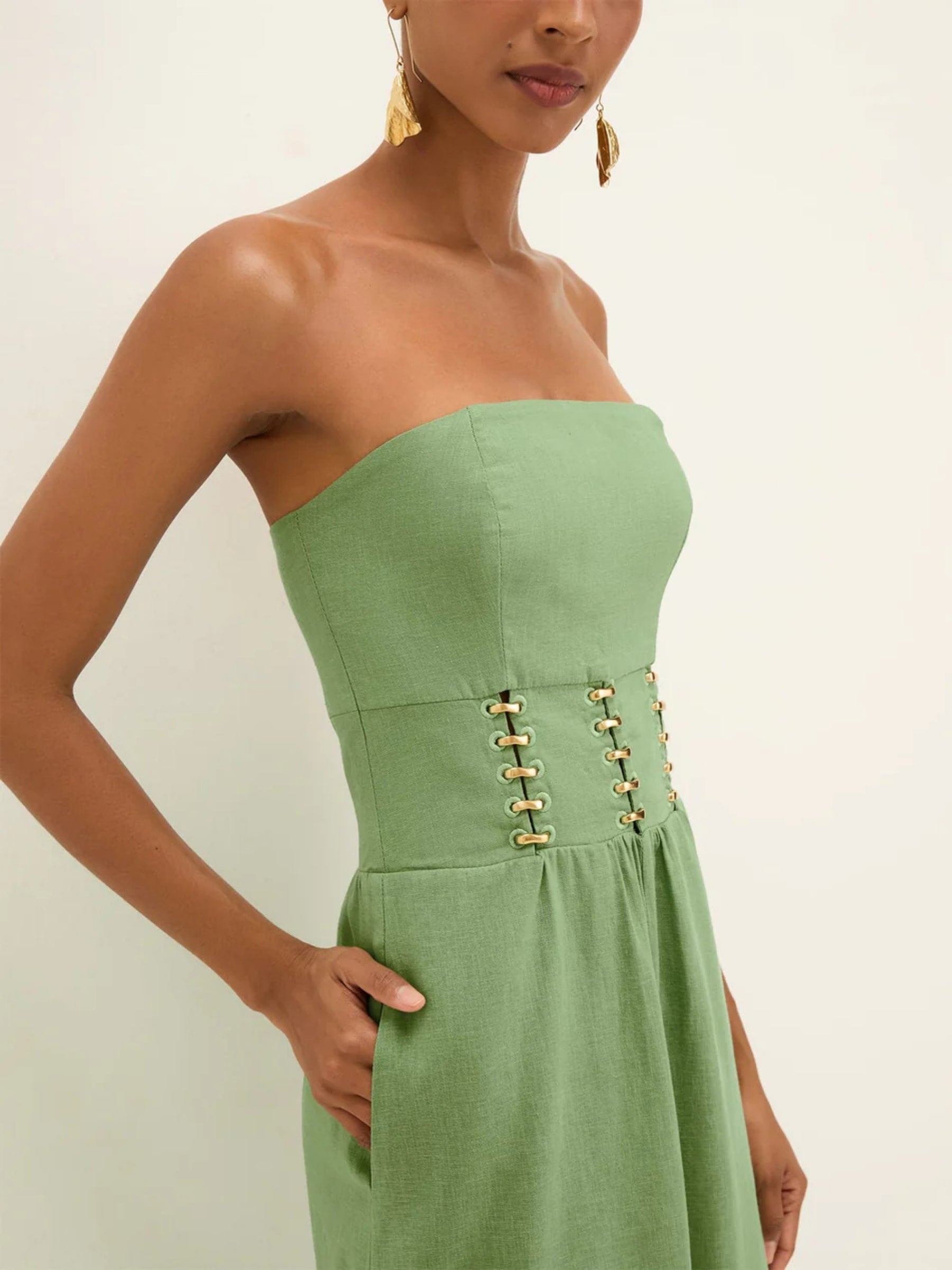 Solid Greta Midi Dress - Paradiso