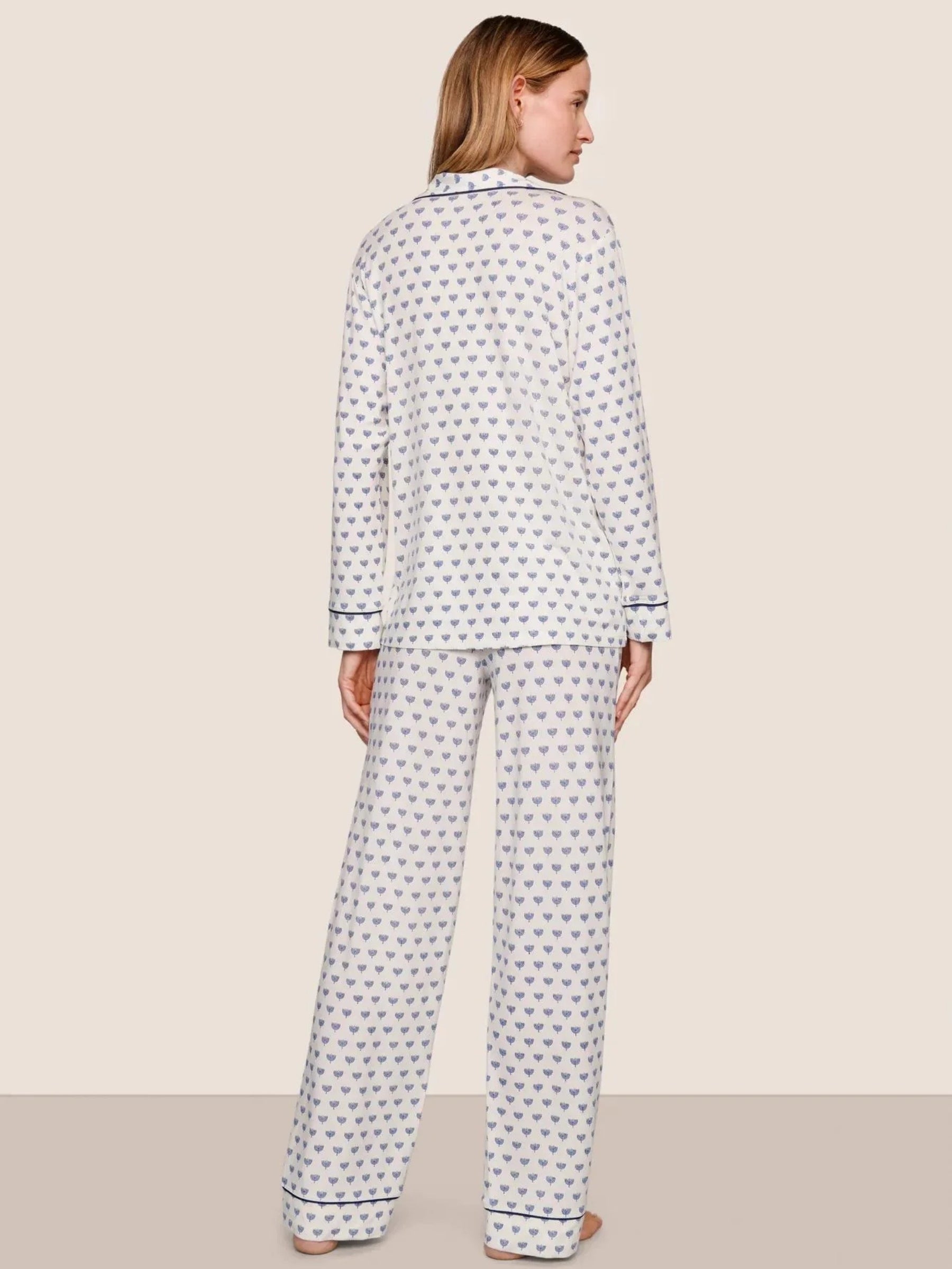 Gisele Printed Long Sleeve PJs - Hannukah Glow