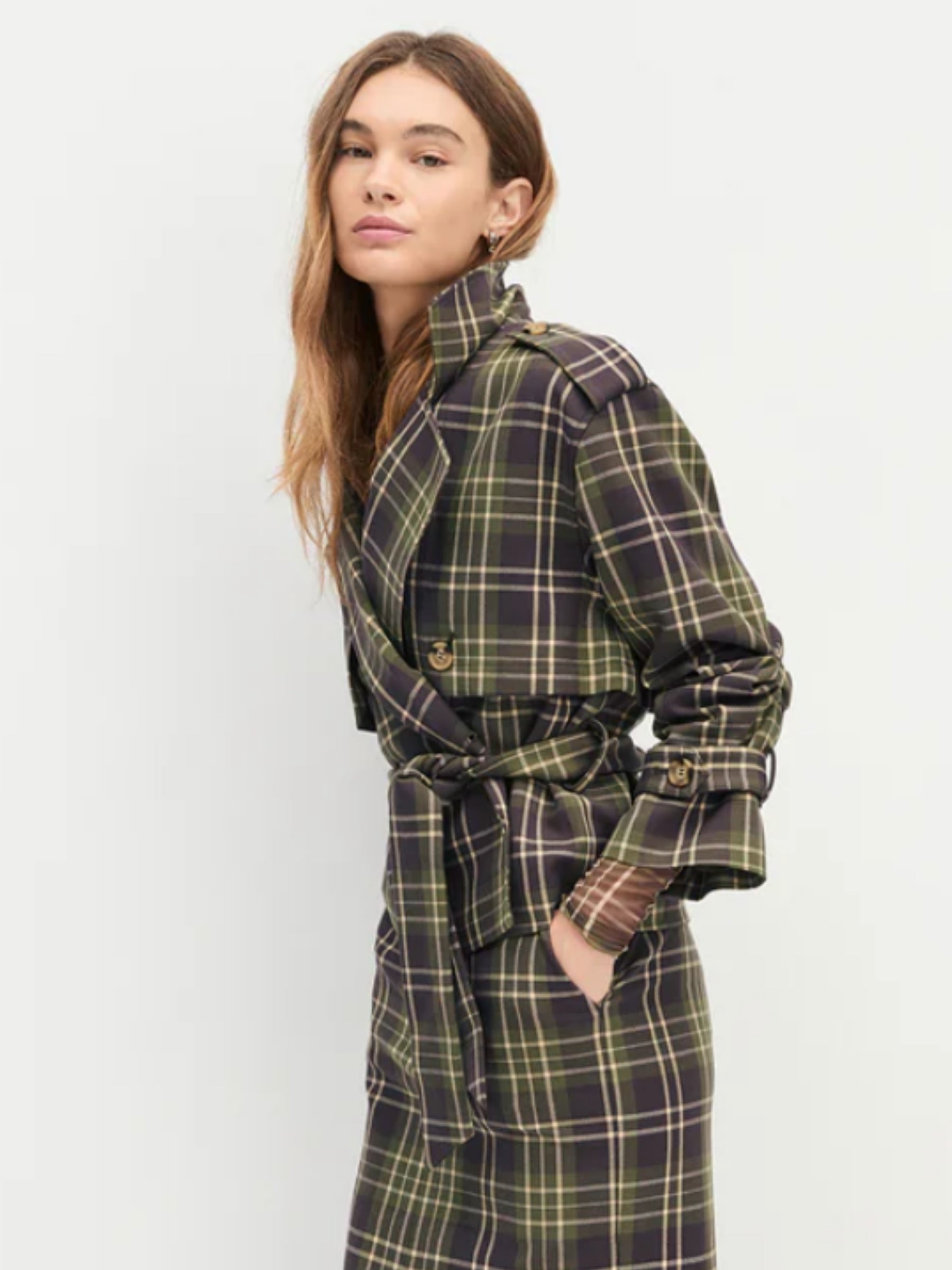The Cropped Charles Trench - Countryside Plaid