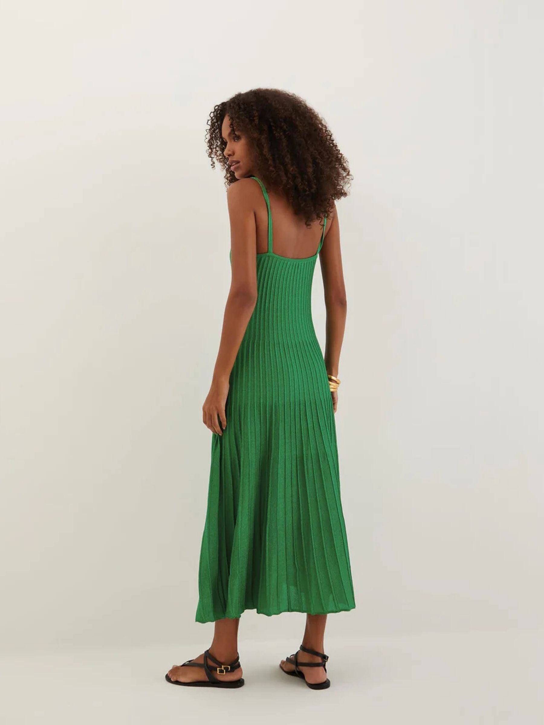 Knit Bruna Long Dress - Green
