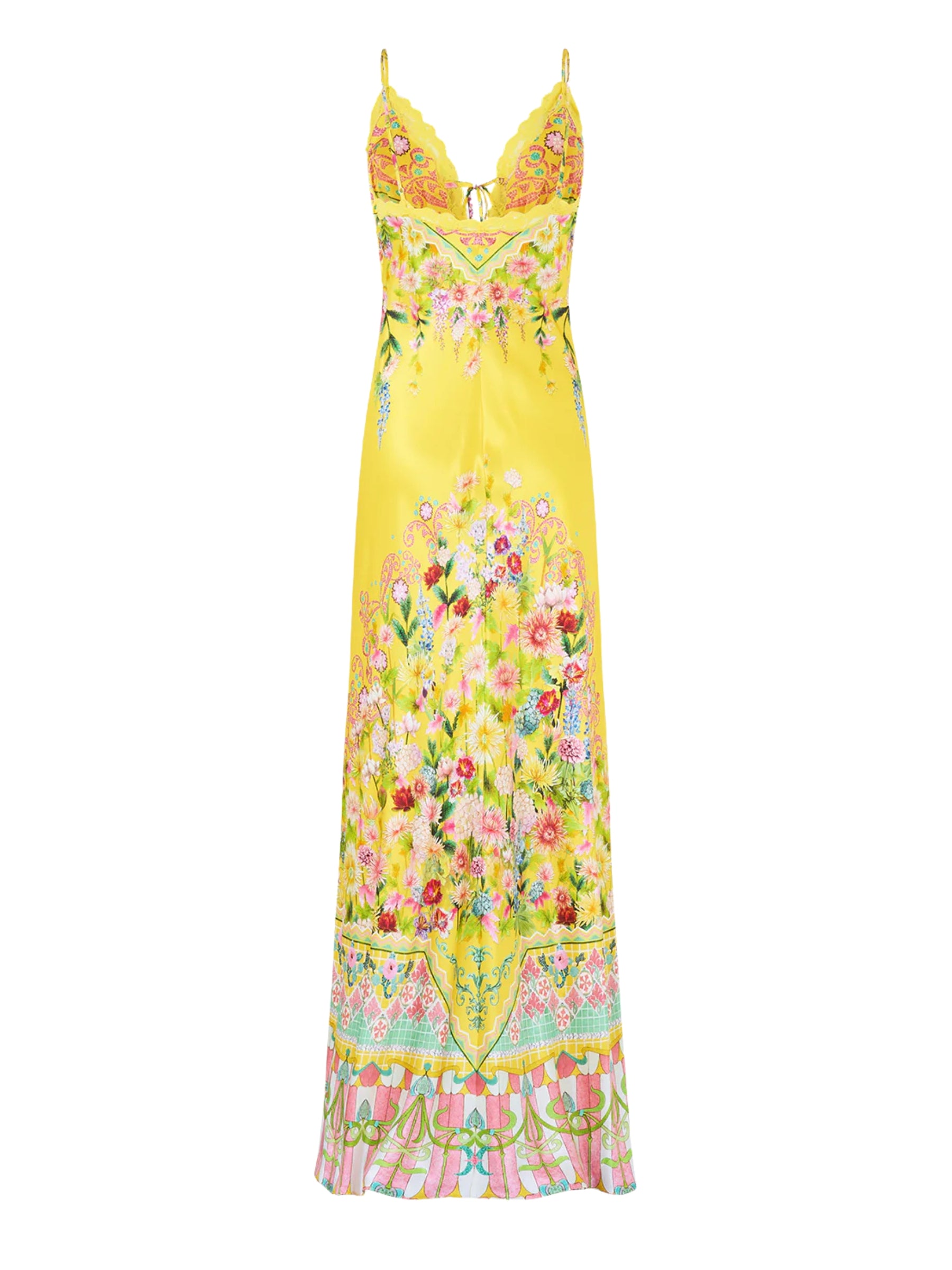 Bias Slip Dress w/ Lace Edge Detail - Lady Limonada