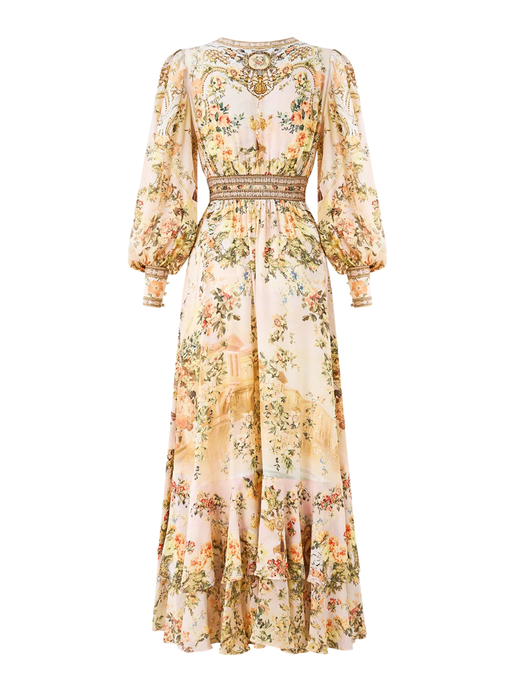 Long Button Front Dress - Twilight in Istanbul