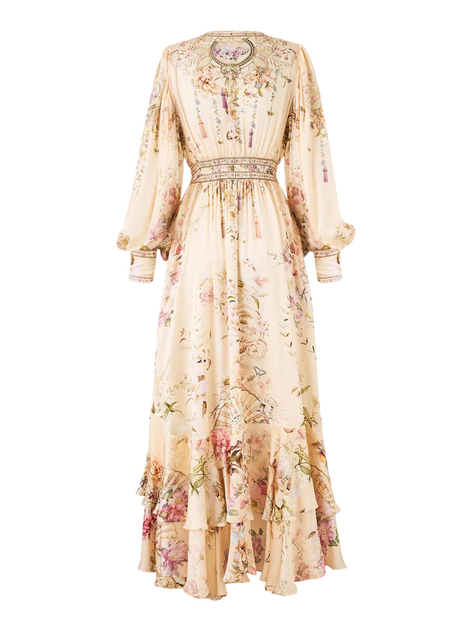 Long Button Front Dress - Adorned in Aranjuez