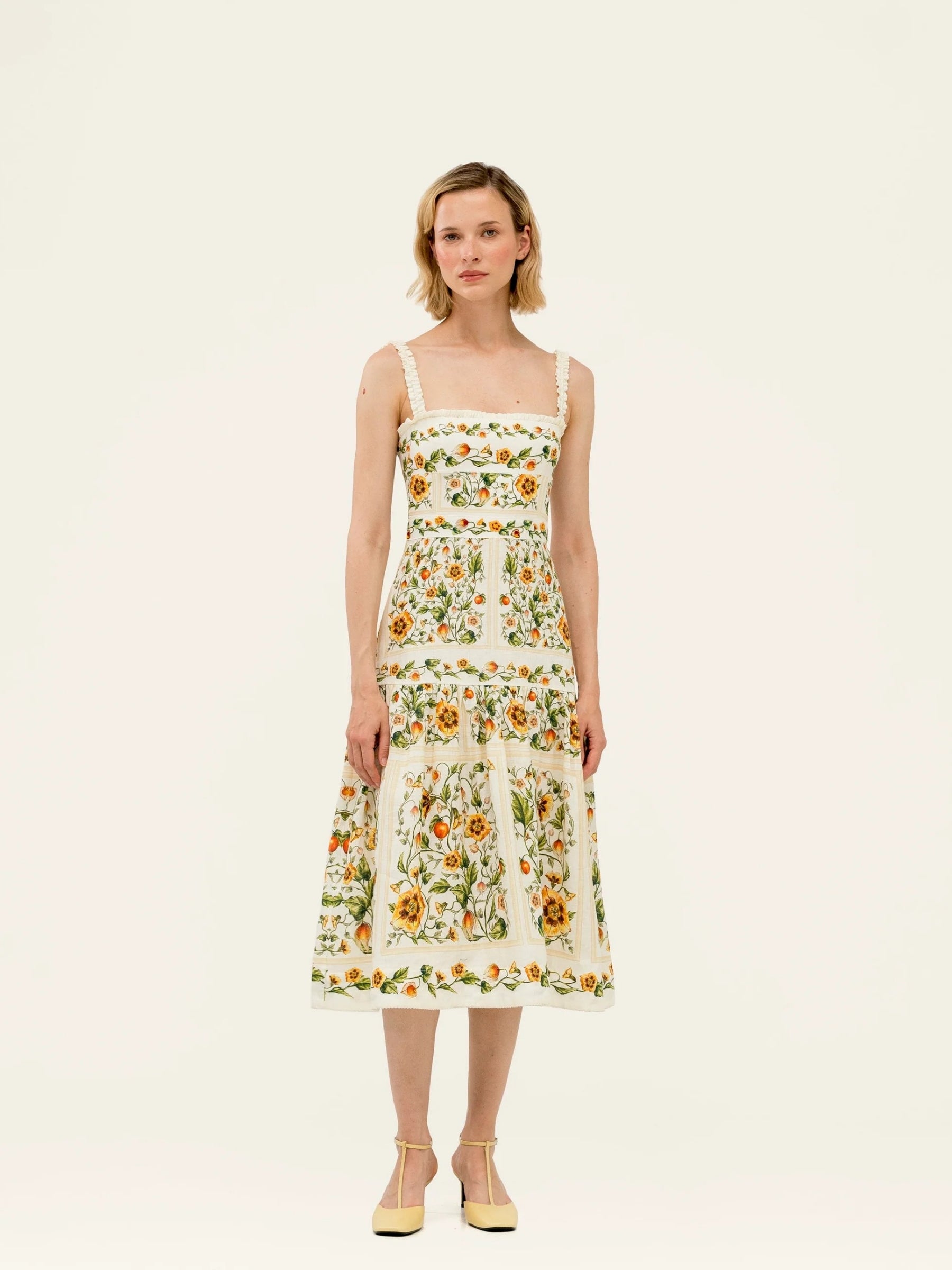 Nispero Uchuva Midi Dress - Multi