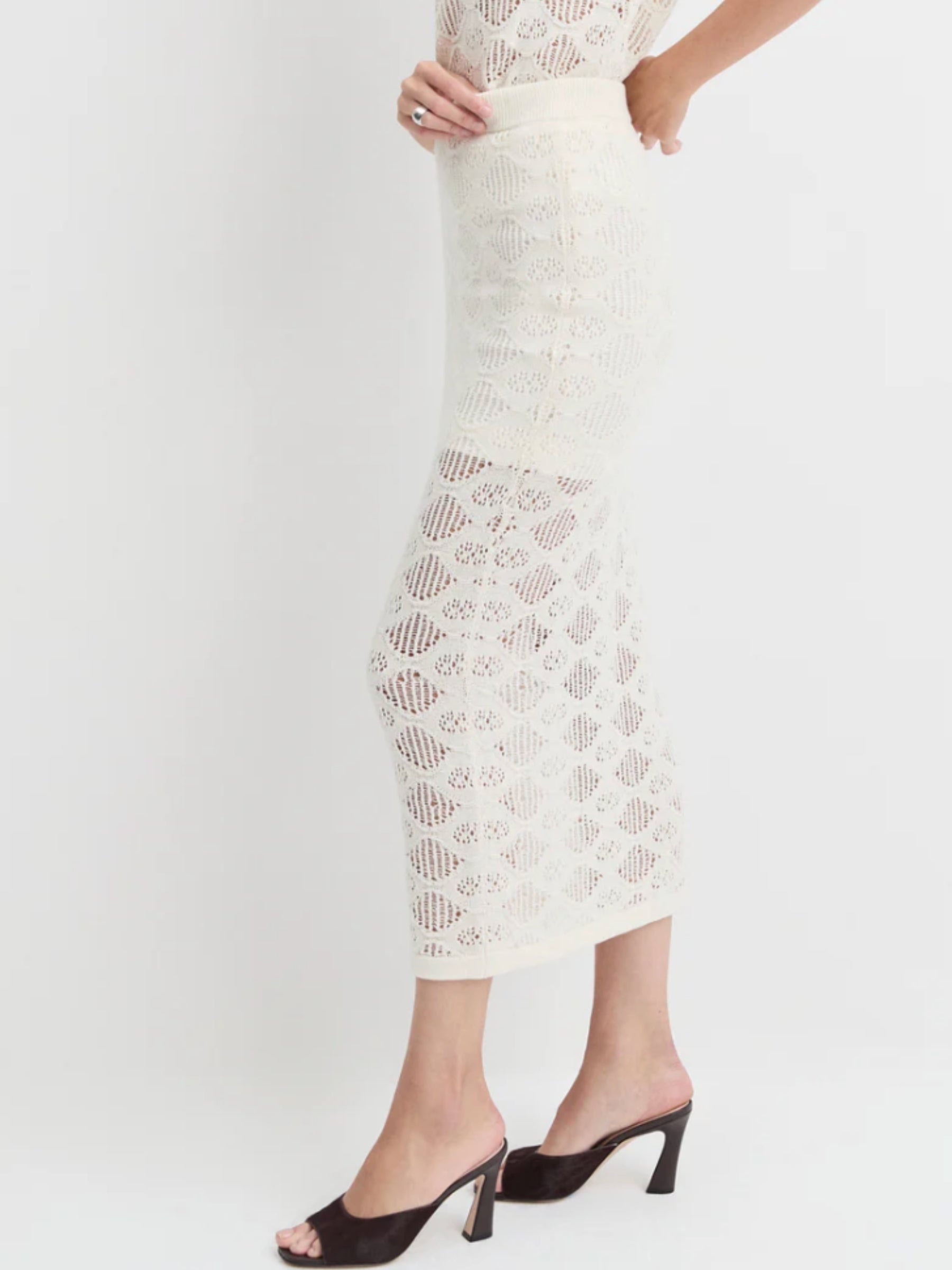 Courtside Skirt - Ivory