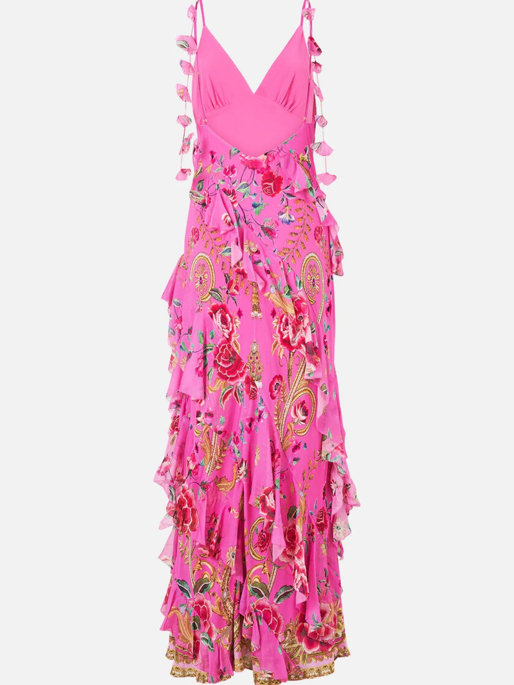 Asymmetrical Slip Dress - Matadora Flora