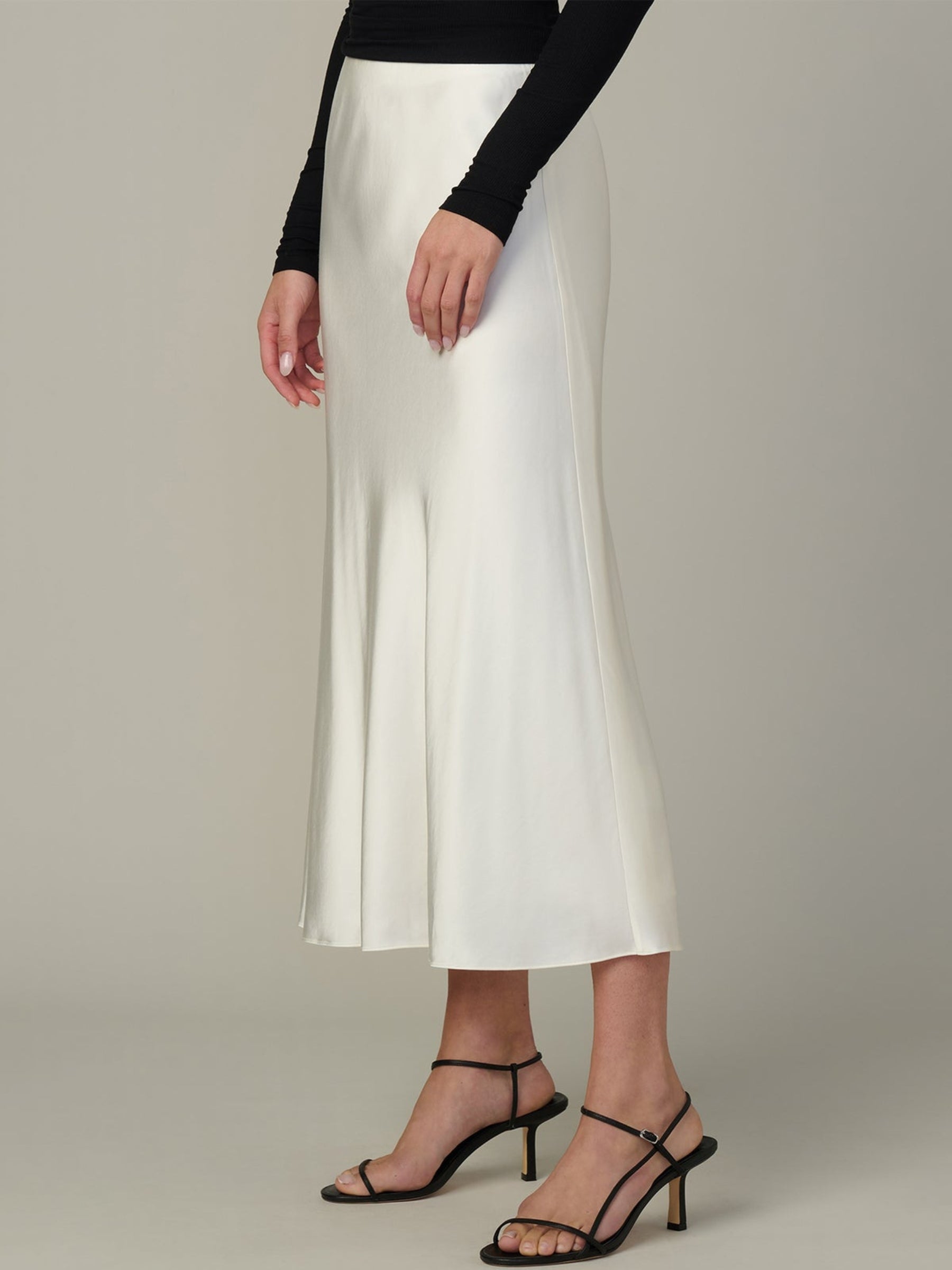 Ines Midi Skirt - Ecru