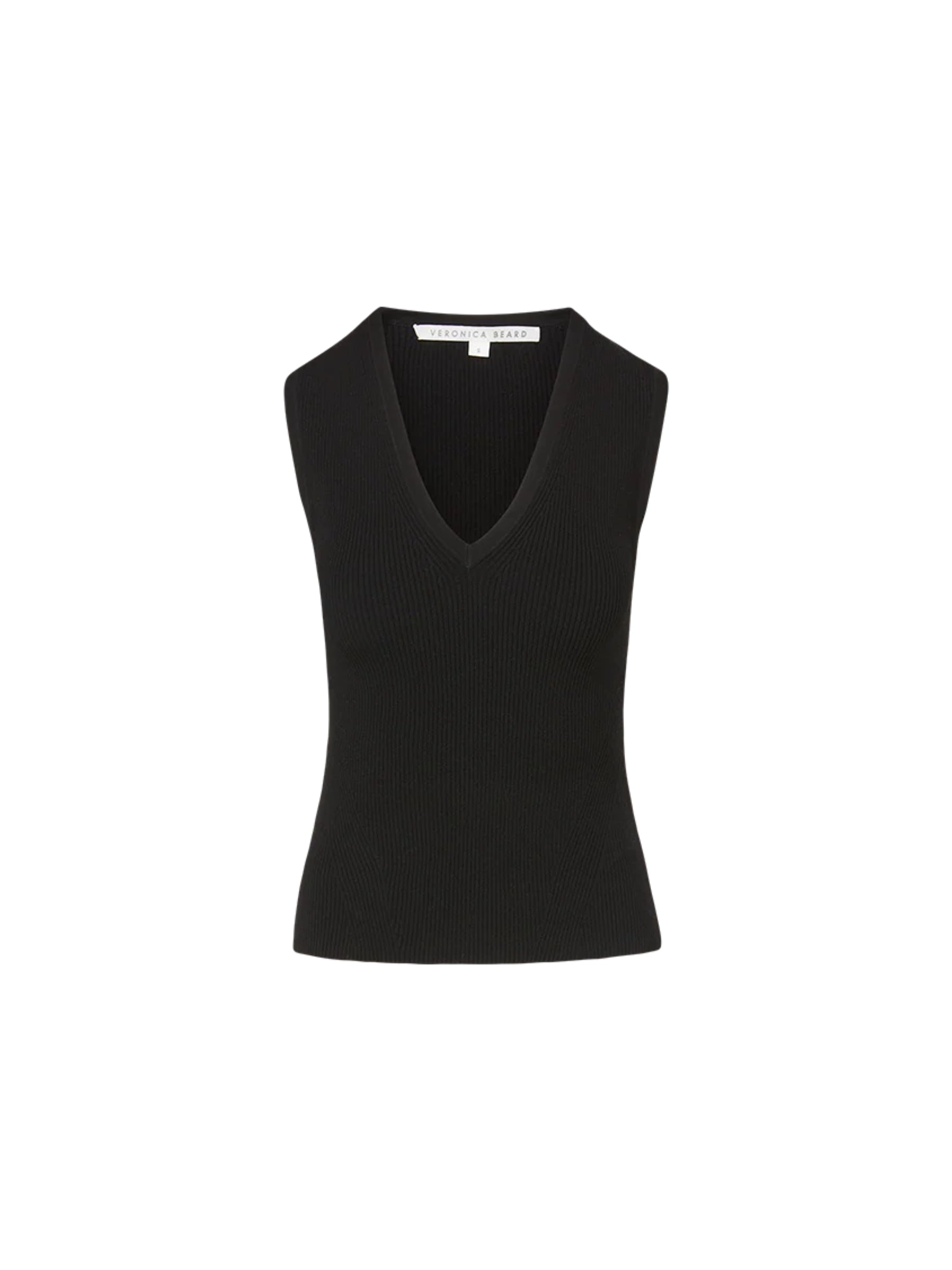 Sid Sleeveless Pullover - Black by Veronica Beard — view 3