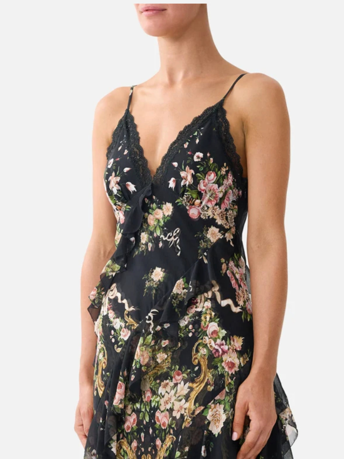 Asymmetrical Slip Dress - Versailles or Die