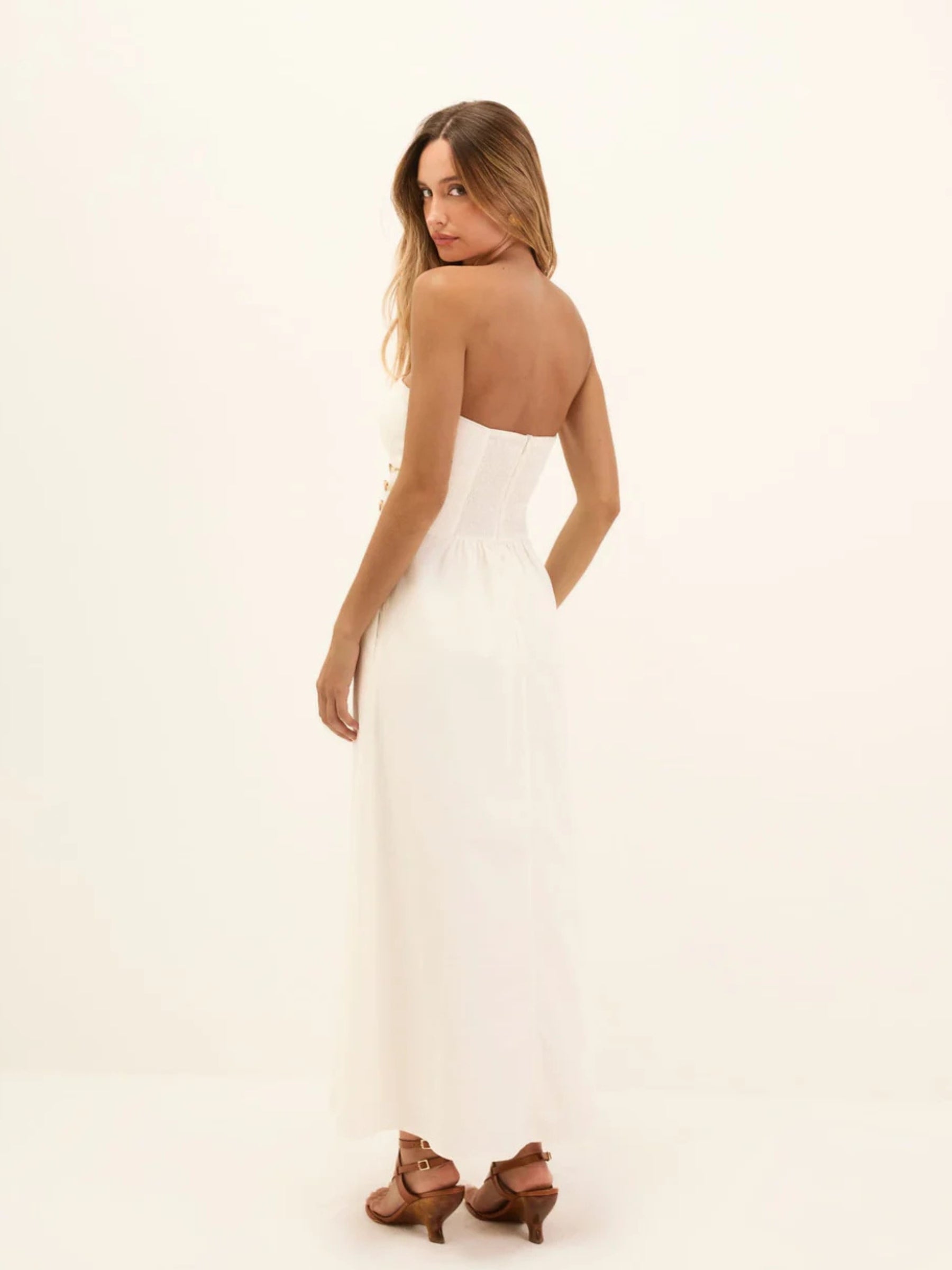 Grace Midi Dress - Off White