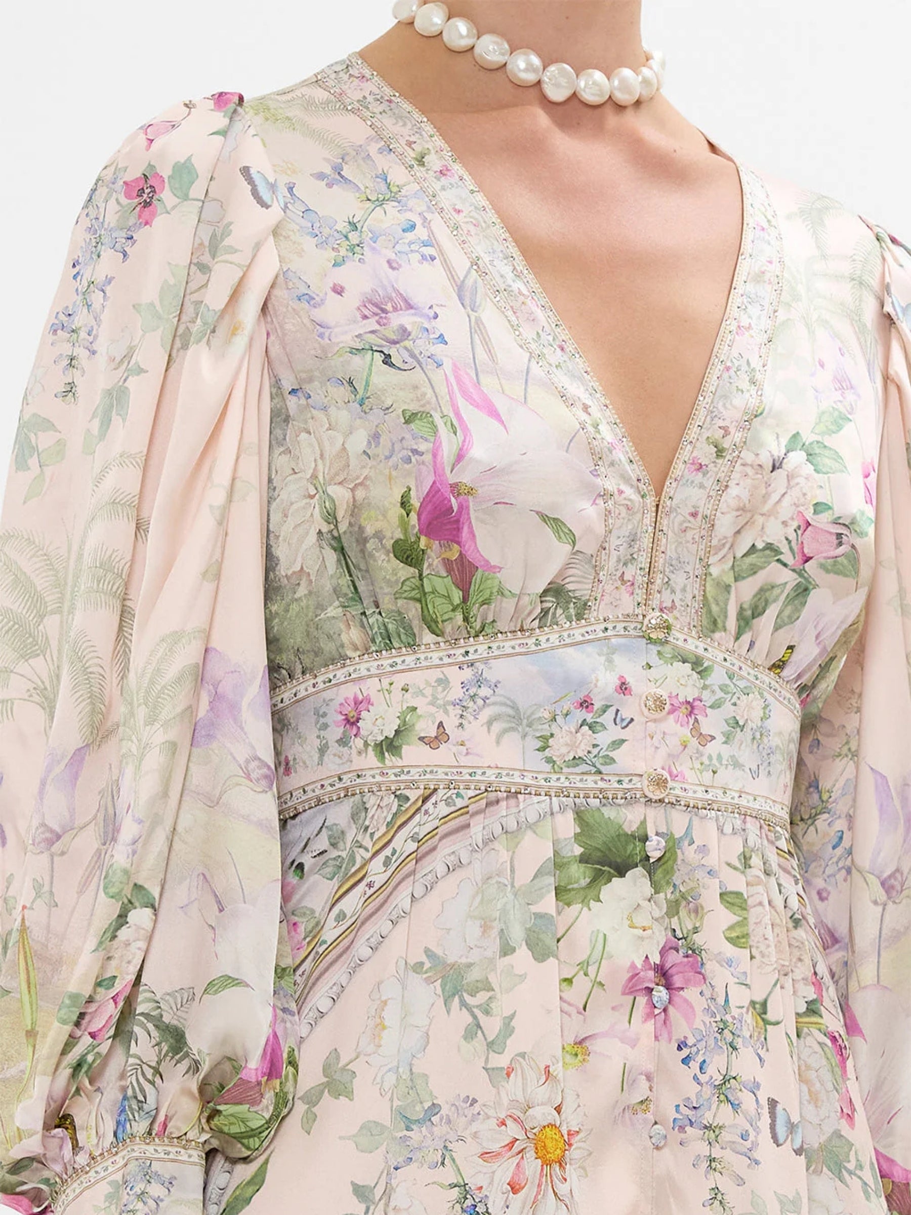 Camilla-Button- Front -Frill -Dress - -Palacio -Playground