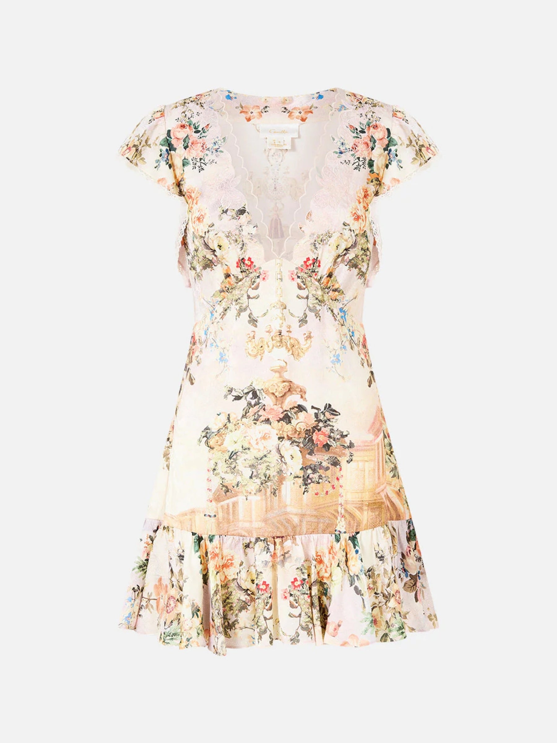 Ruffle Sleeve Shirt Dress - Twilight in Istanbul