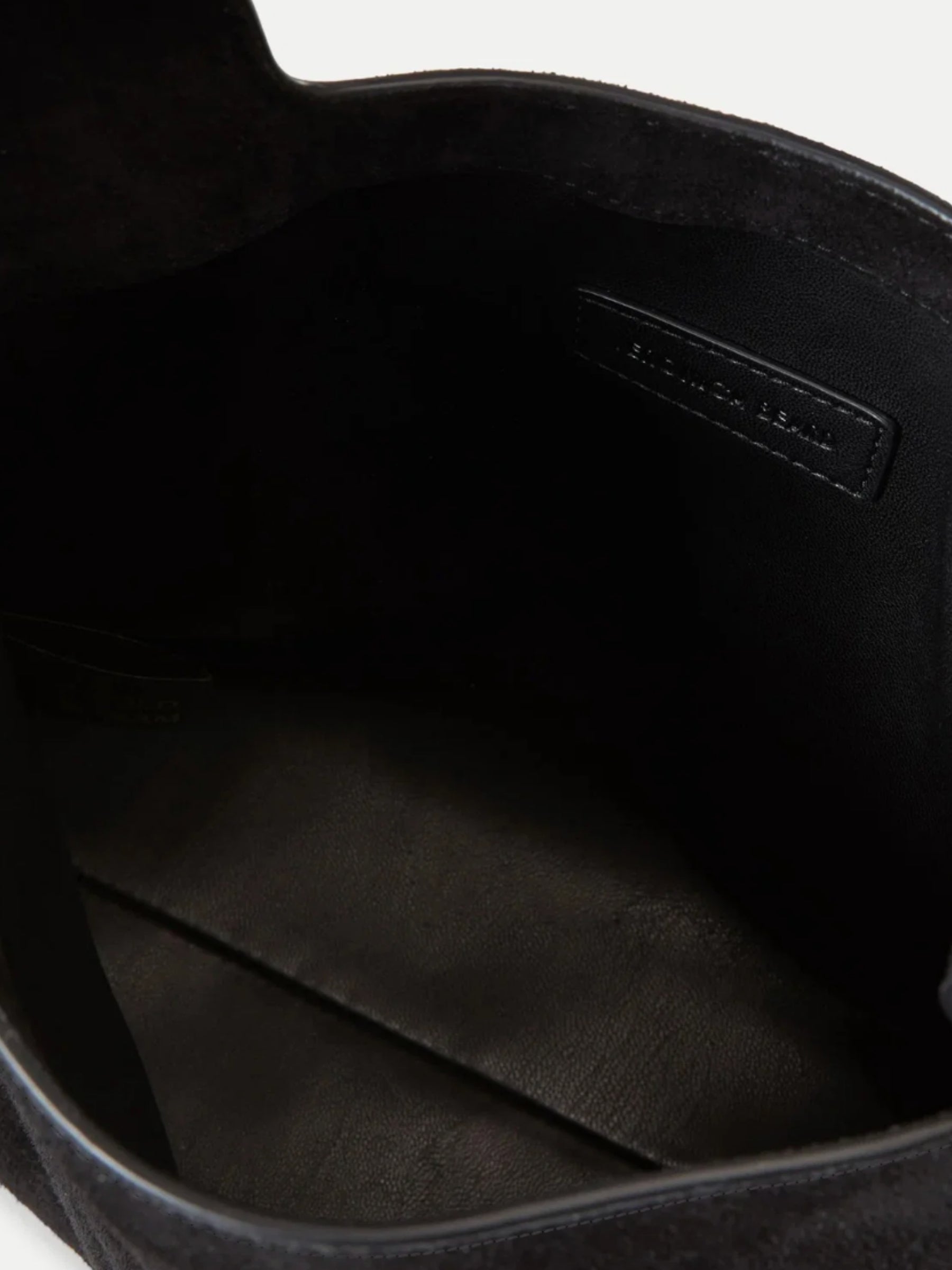Suede Swing Clutch - Black