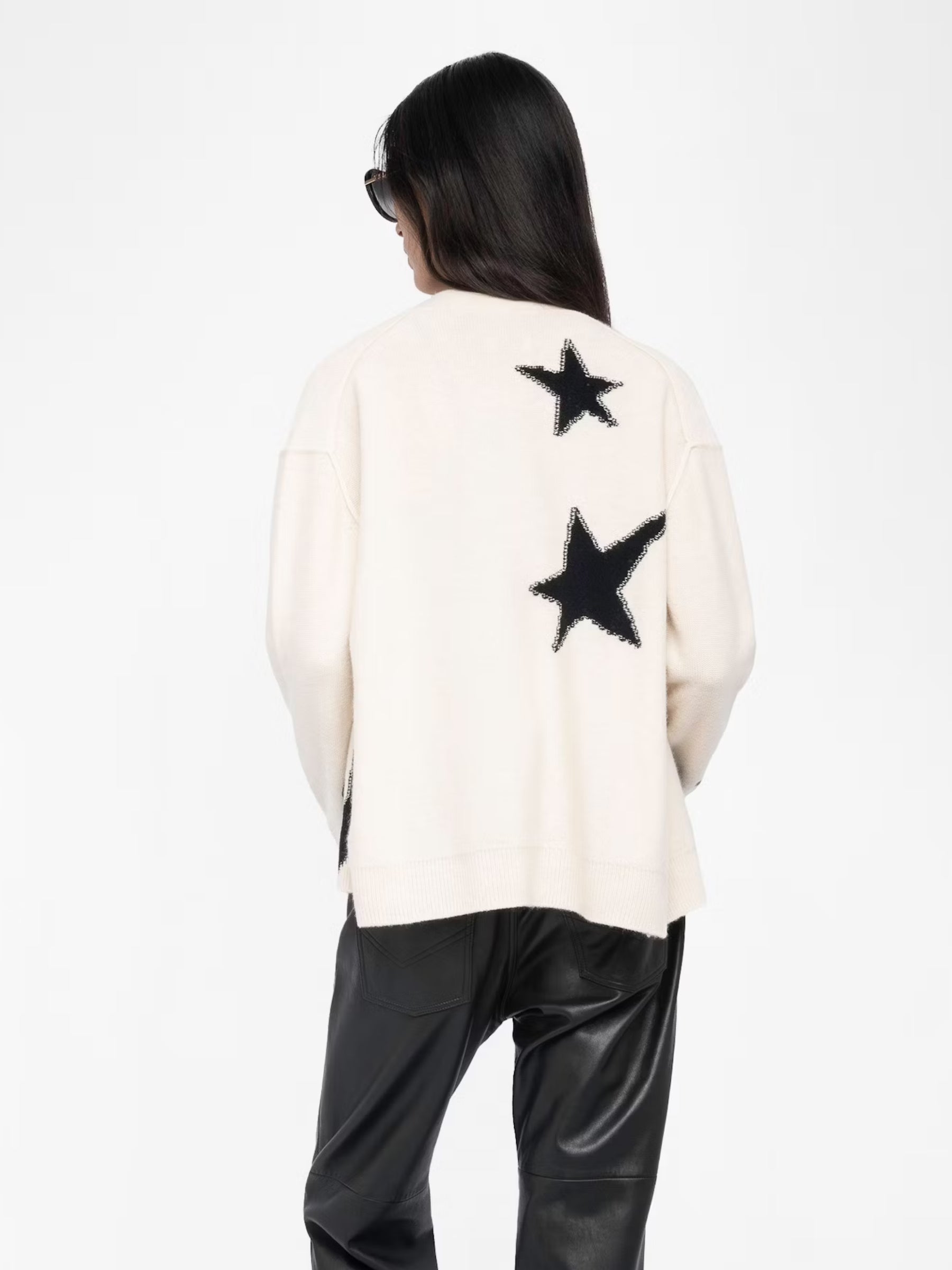 Mirkaz WS Stars Used Cardigan - Ecru